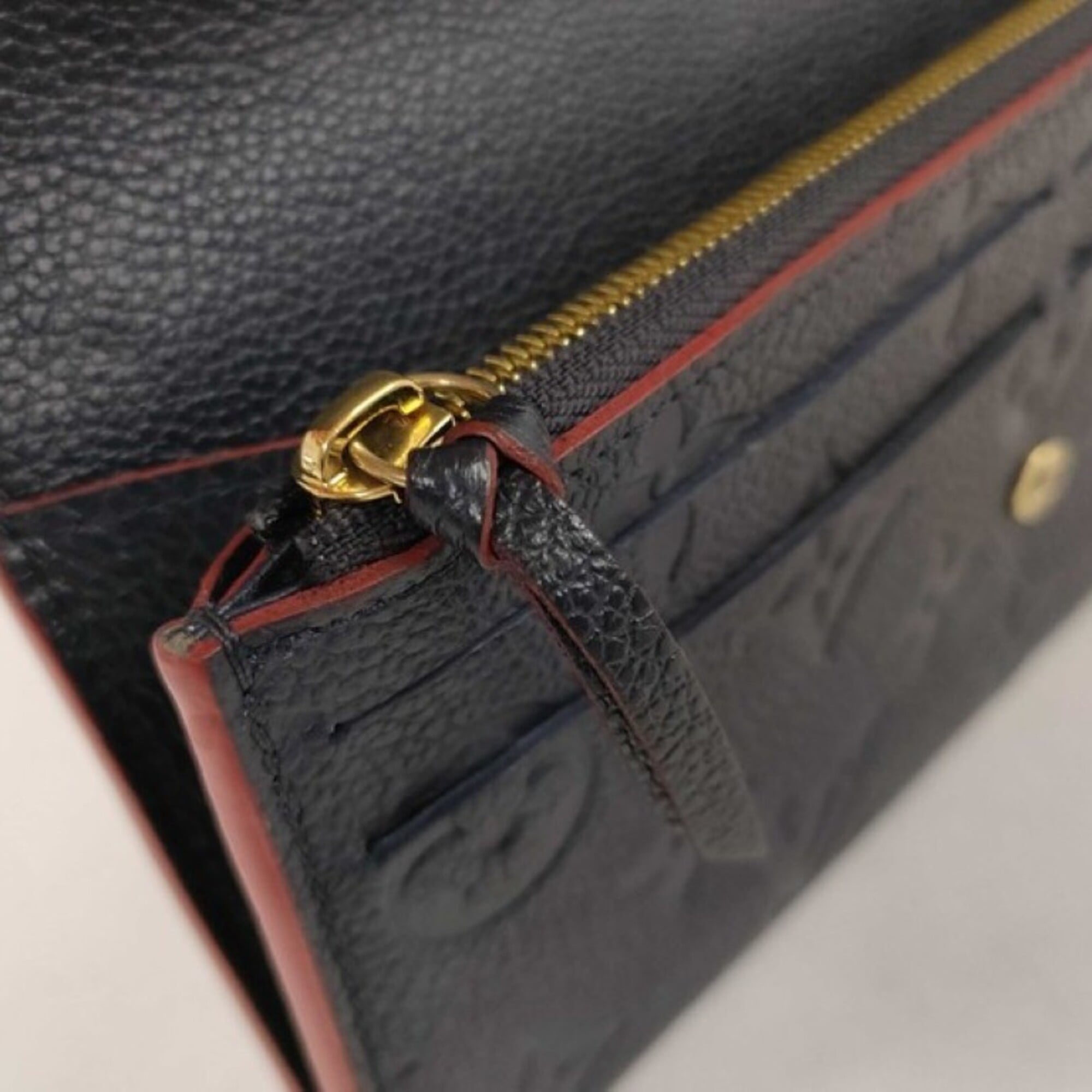 Louis Vuitton Marine Rouge Monogram Empreinte Long Wallet (Bi-Fold) (Pre-Owned)