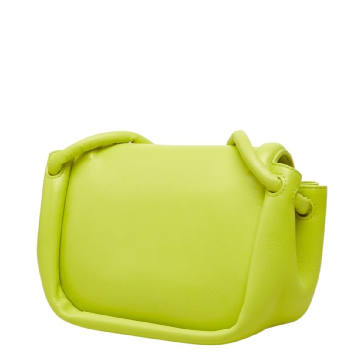 Bottega Veneta Green Yellow Leather Shoulder Bag (Pre-Owned)