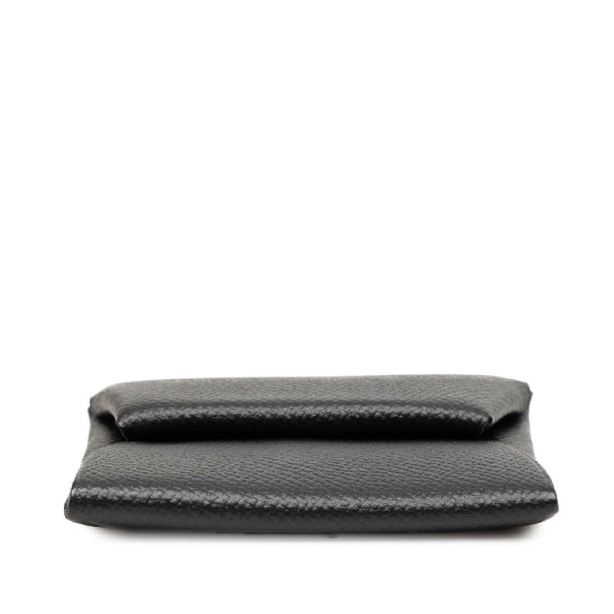 Hermes Black Epsom Leather Coin Purse/Coin Case (Pre-Owned)