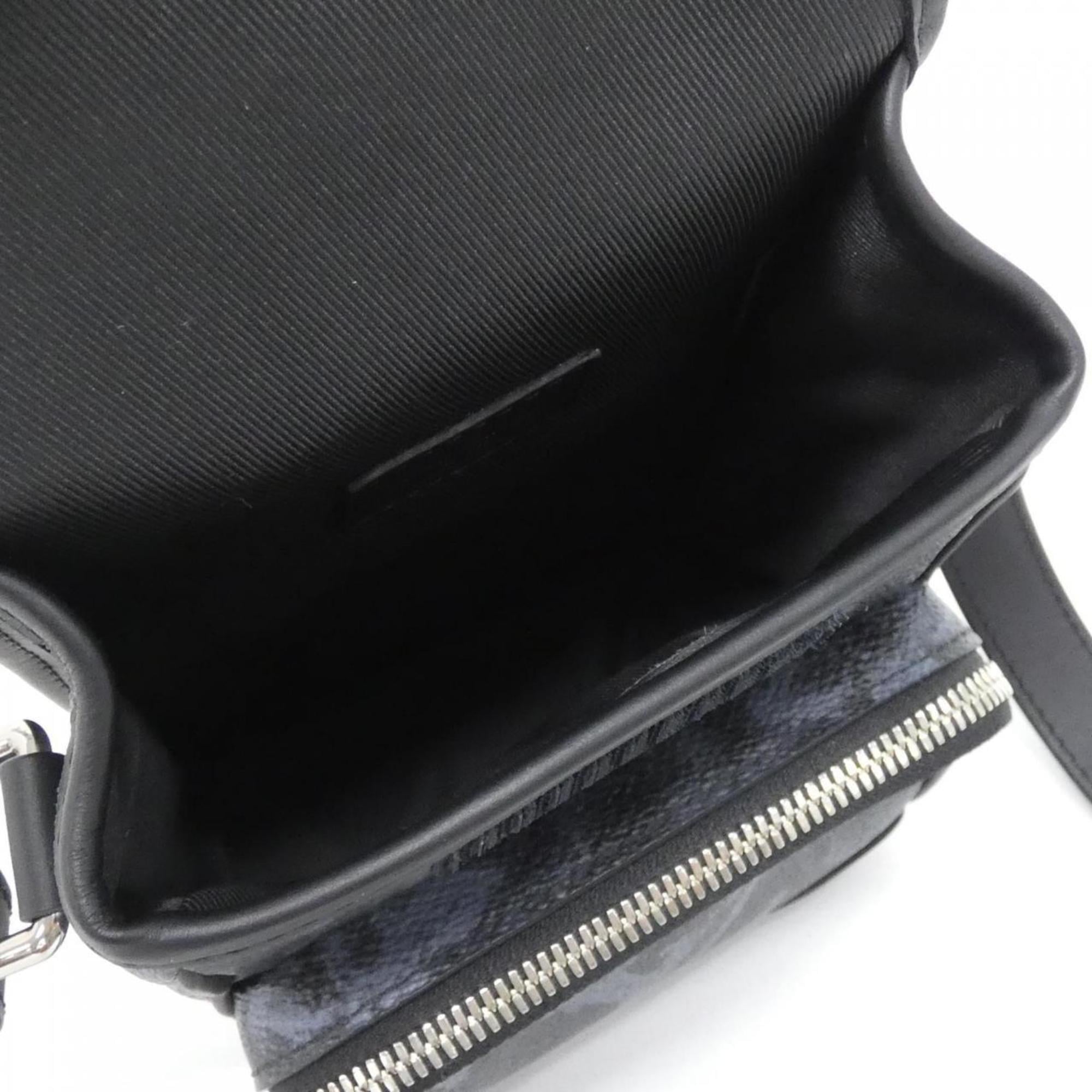 Louis Vuitton Monogram Black Noir Coated Canvas Shoulder Bag (Pre-Owned)