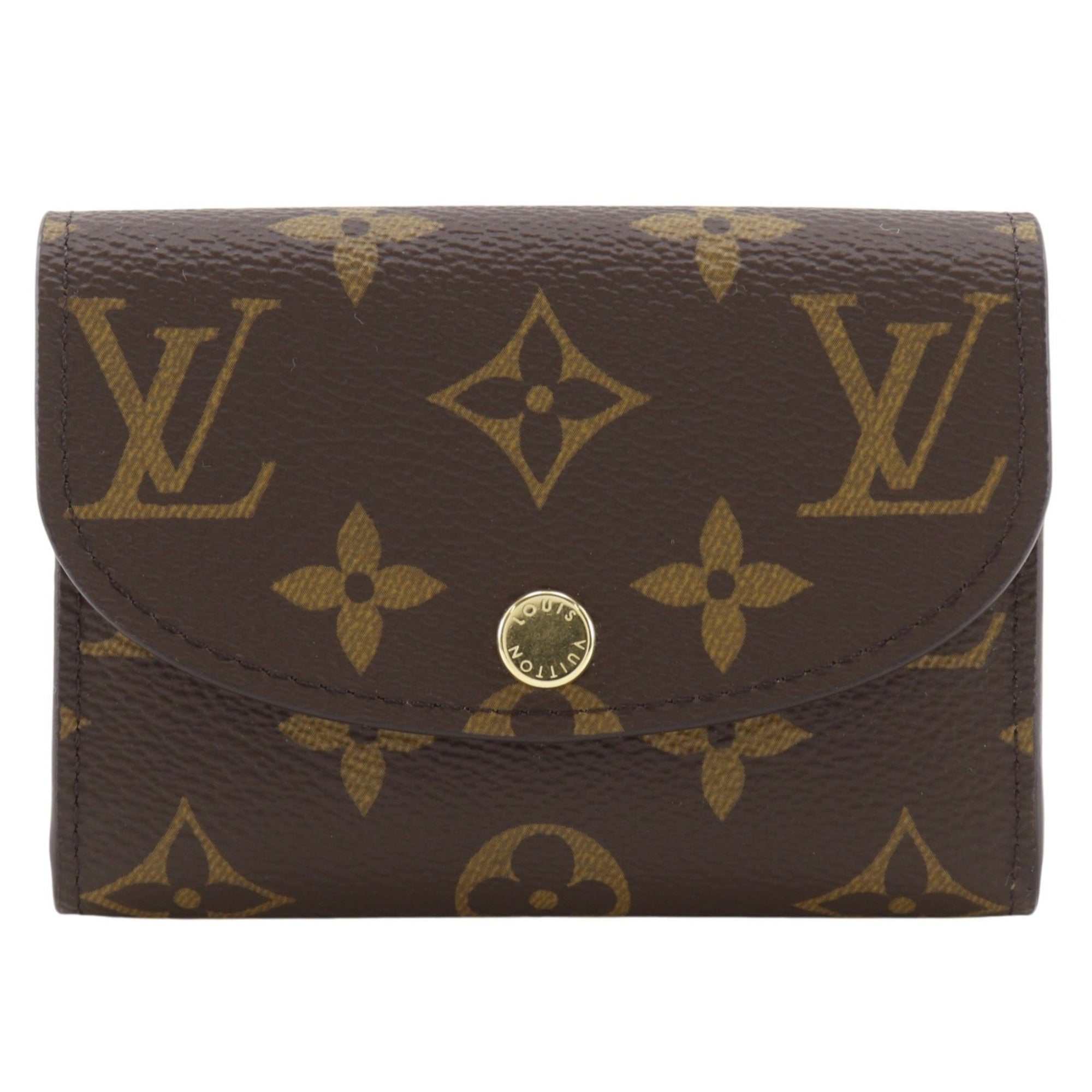 Louis Vuitton Brown Monogram Rose Ballerine Monogram Coin Purse/Coin Case (Pre-Owned)