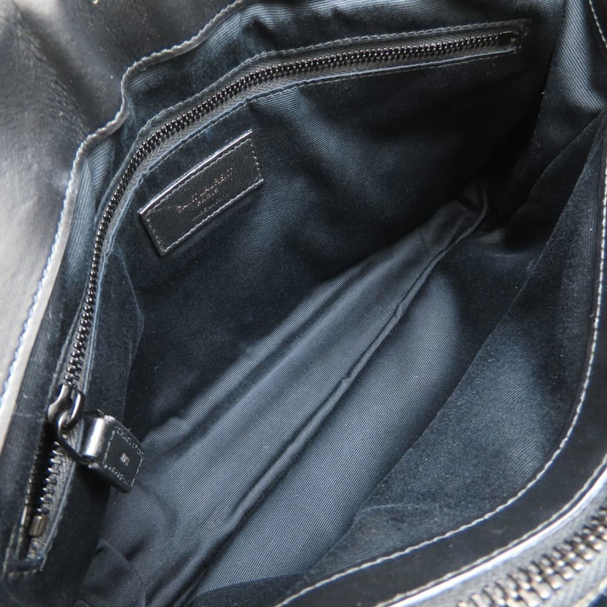 Yves Saint Laurent Black Leather Shoulder Bag (Pre-Owned)