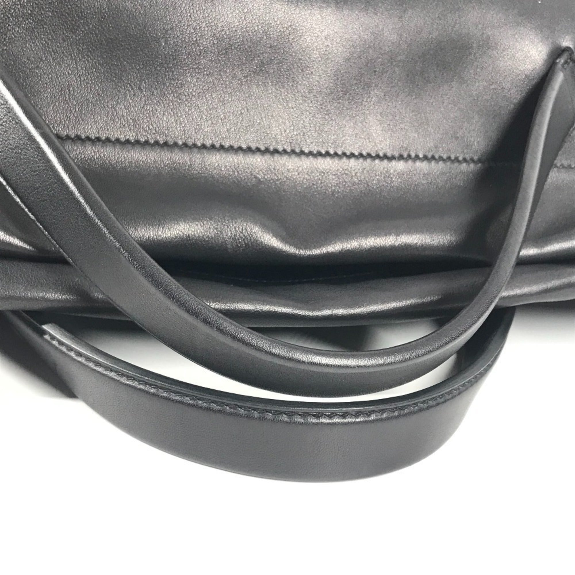 Hermes Black Swift Leather Boston Bag Handbag Shoulder Bag (Pre-Owned)