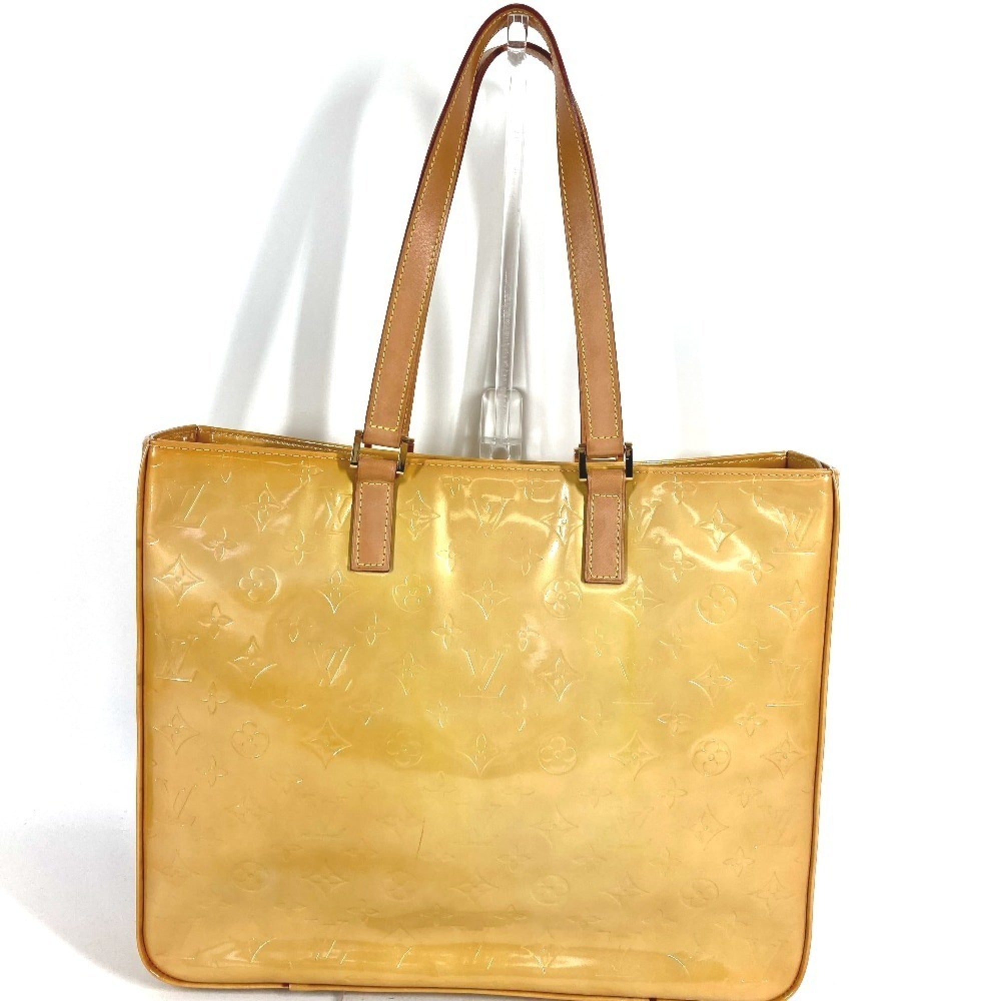 Louis Vuitton Beige Galle Monogram Vernis Shoulder Bag Tote Bag (Pre-Owned)