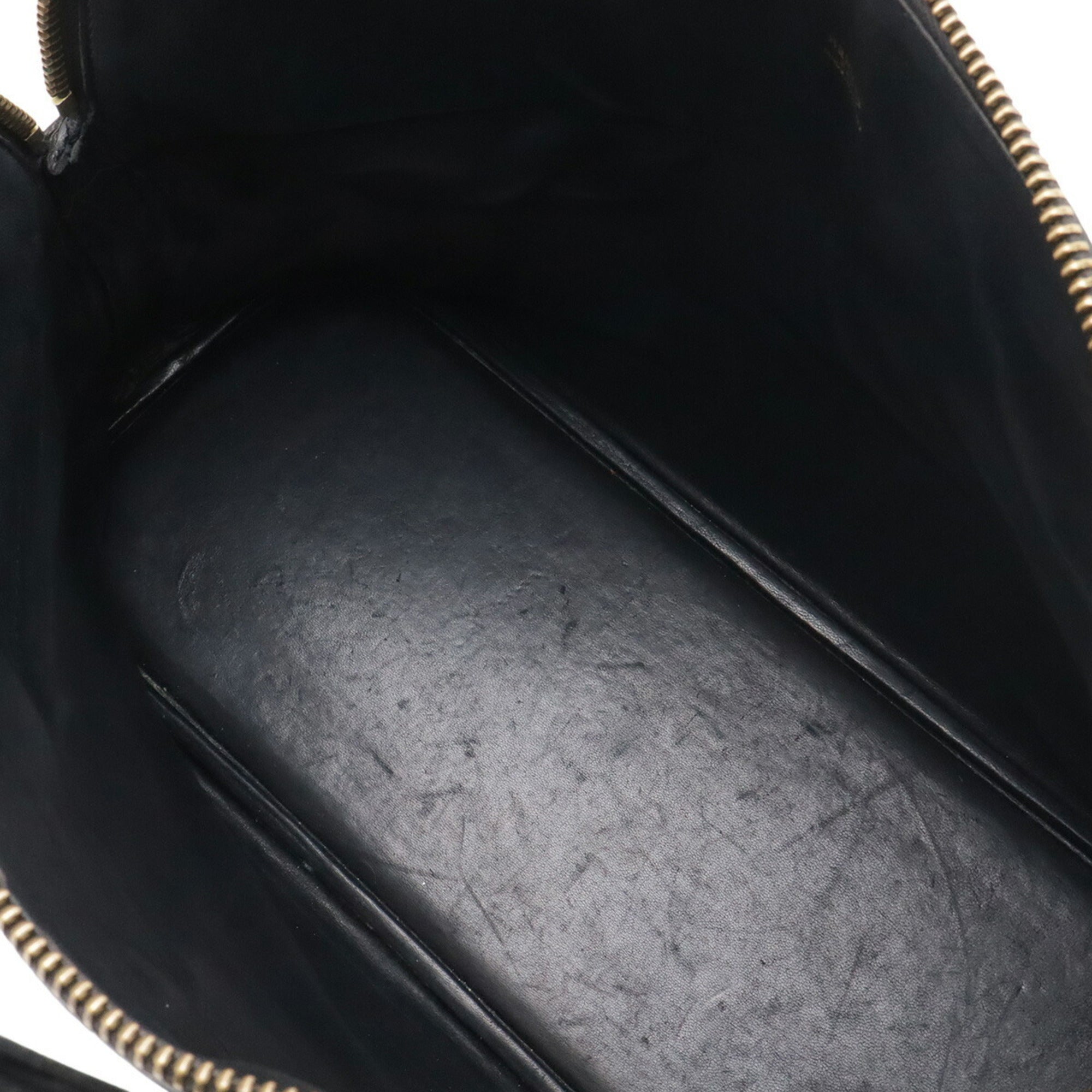 Hermes Bolide Black Fjord Leather Handbag Shoulder Bag (Pre-Owned)
