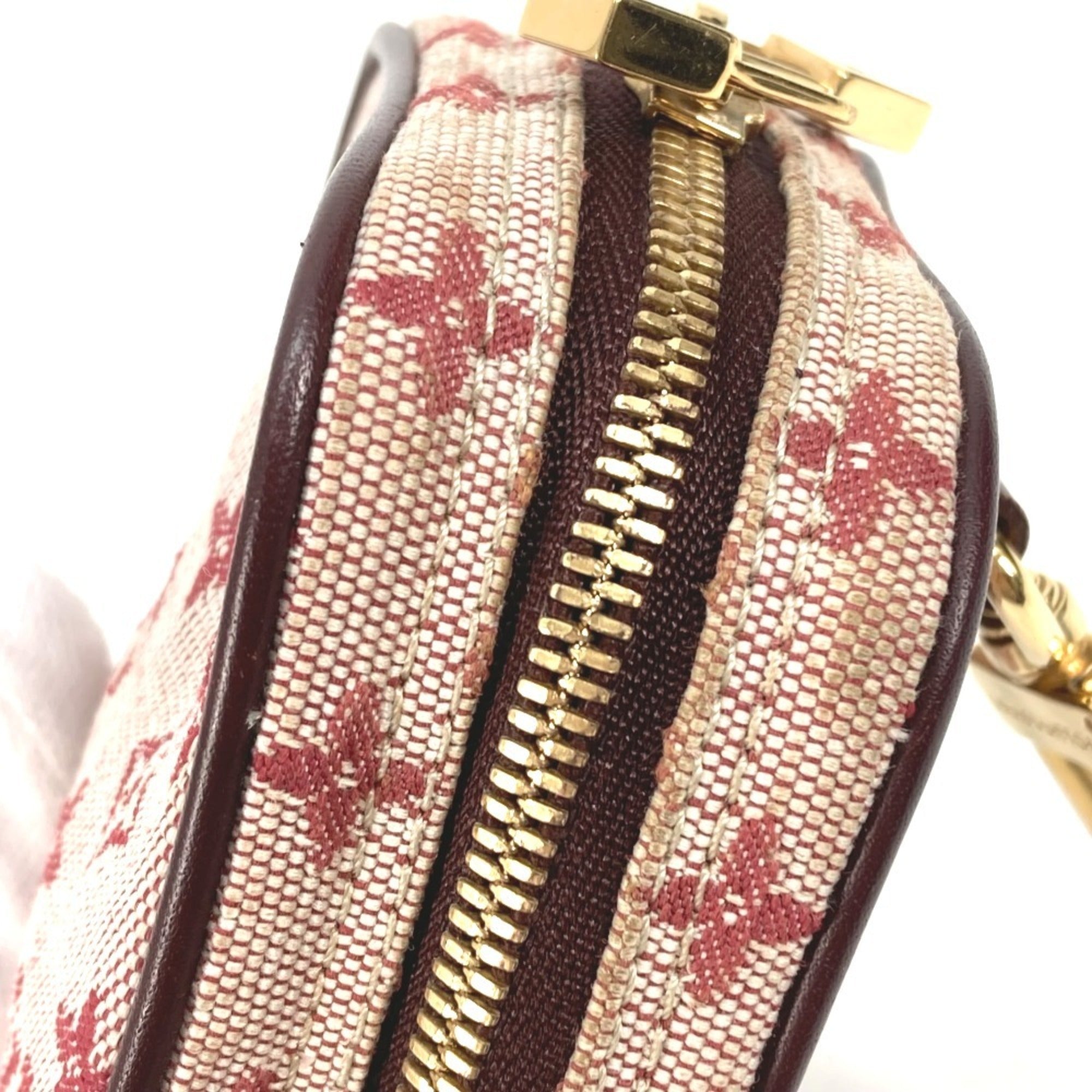 Louis Vuitton Monogram Mini Cherry Red Color Monogram Mini Pouch (Pre-Owned)