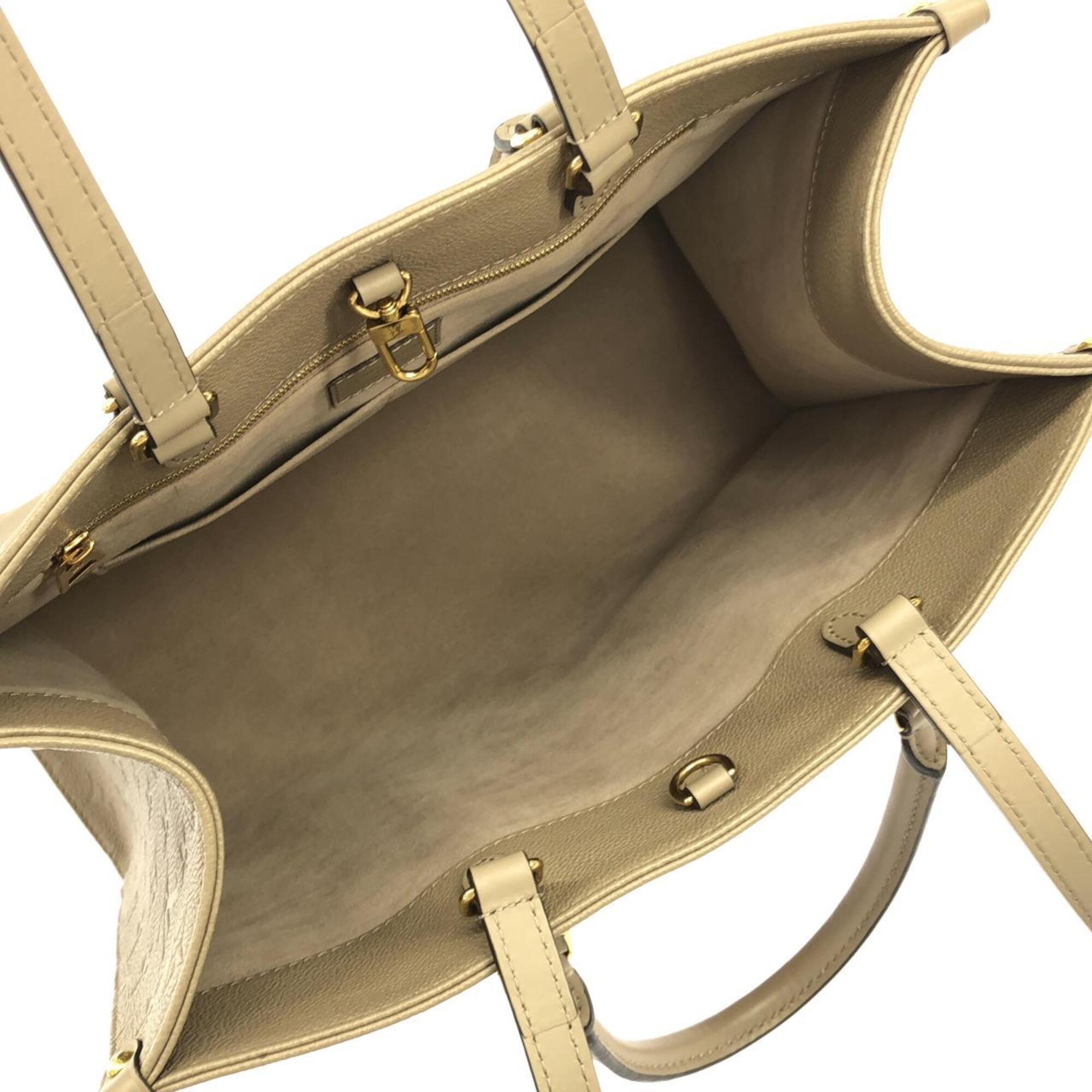 Louis Vuitton Tourterelle Leather Handbag (Pre-Owned)