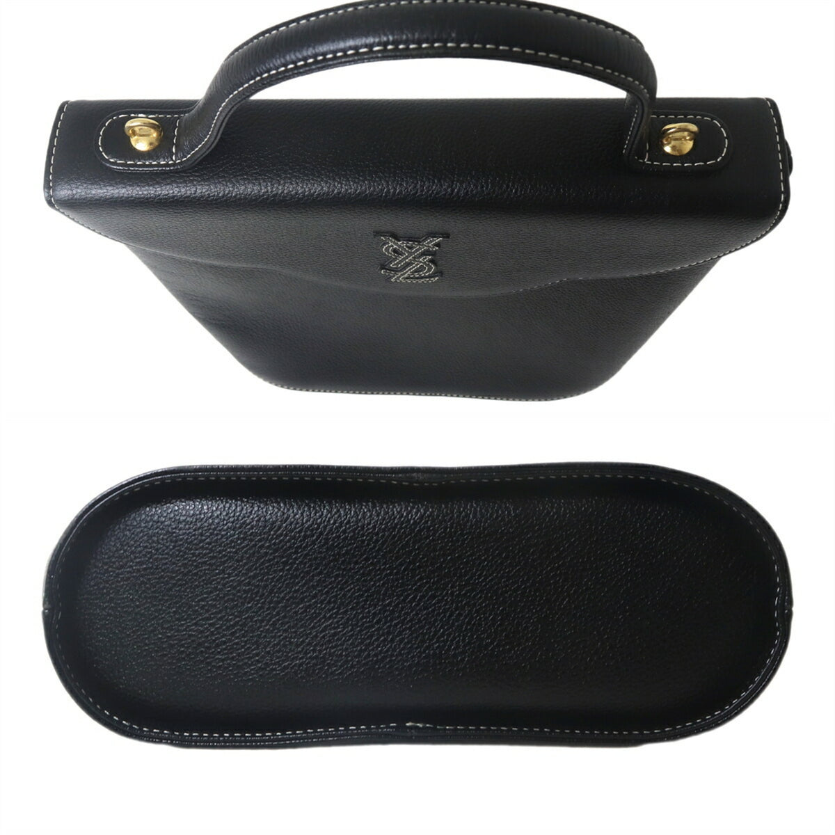 Yves Saint Laurent Black Leather Handbag (Pre-Owned)