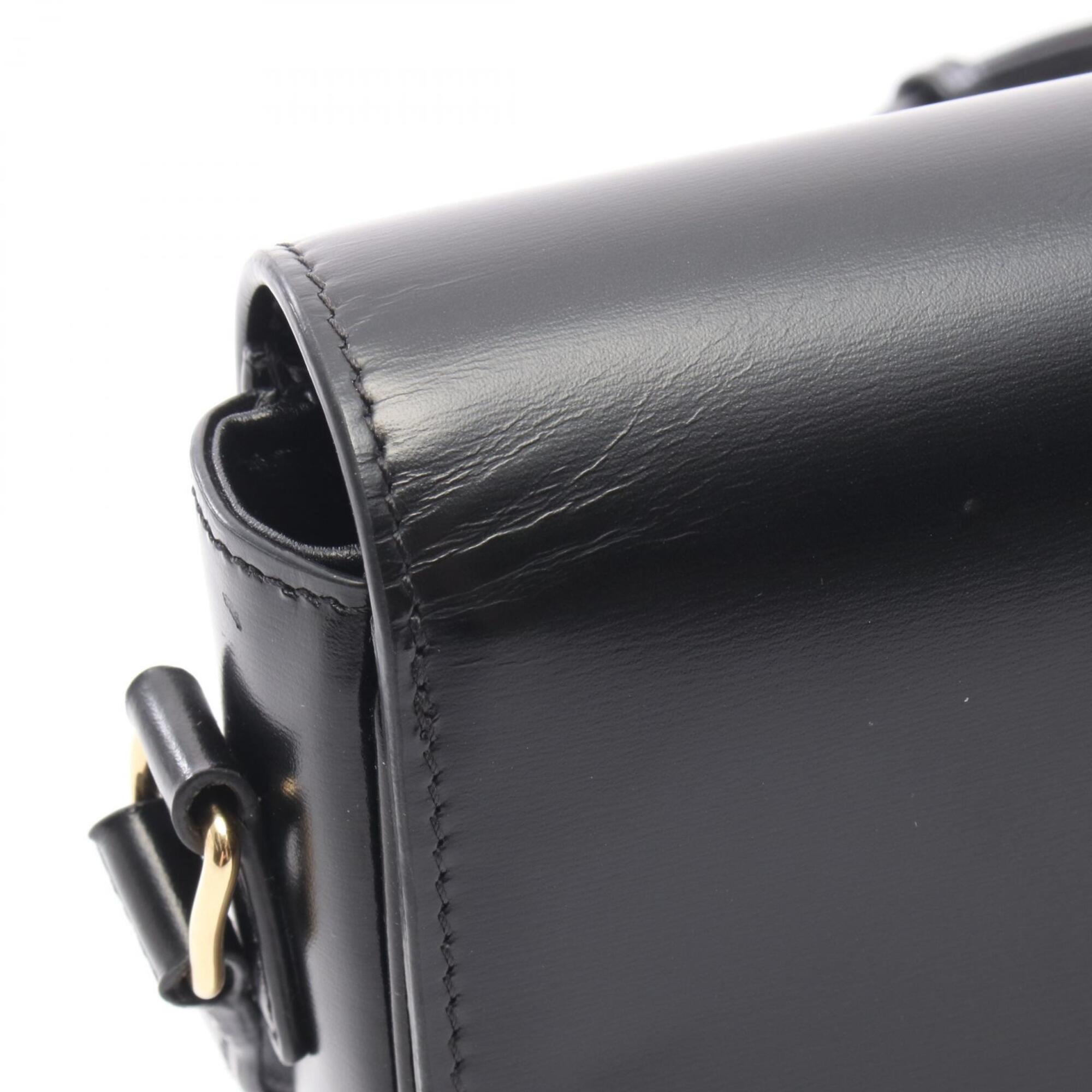 Celine Black Leather Handbag Shoulder Bag (Pre-Owned)