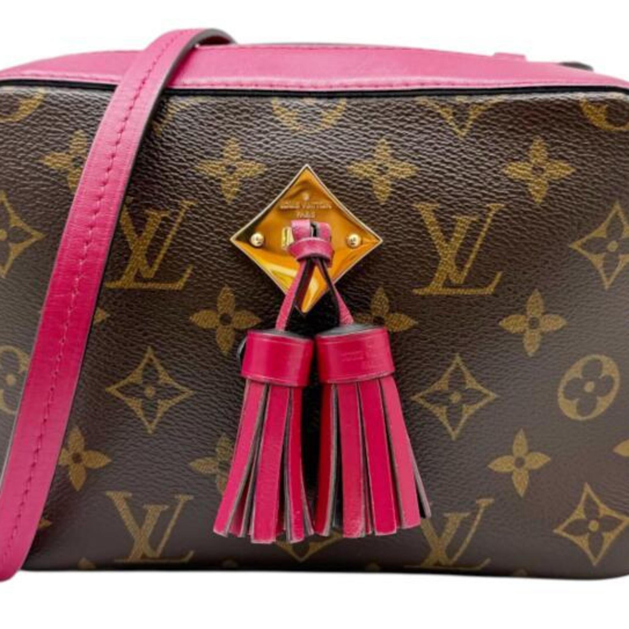 Louis Vuitton Brown Freesia Monogram Pink Monogram Shoulder Bag (Pre-Owned)