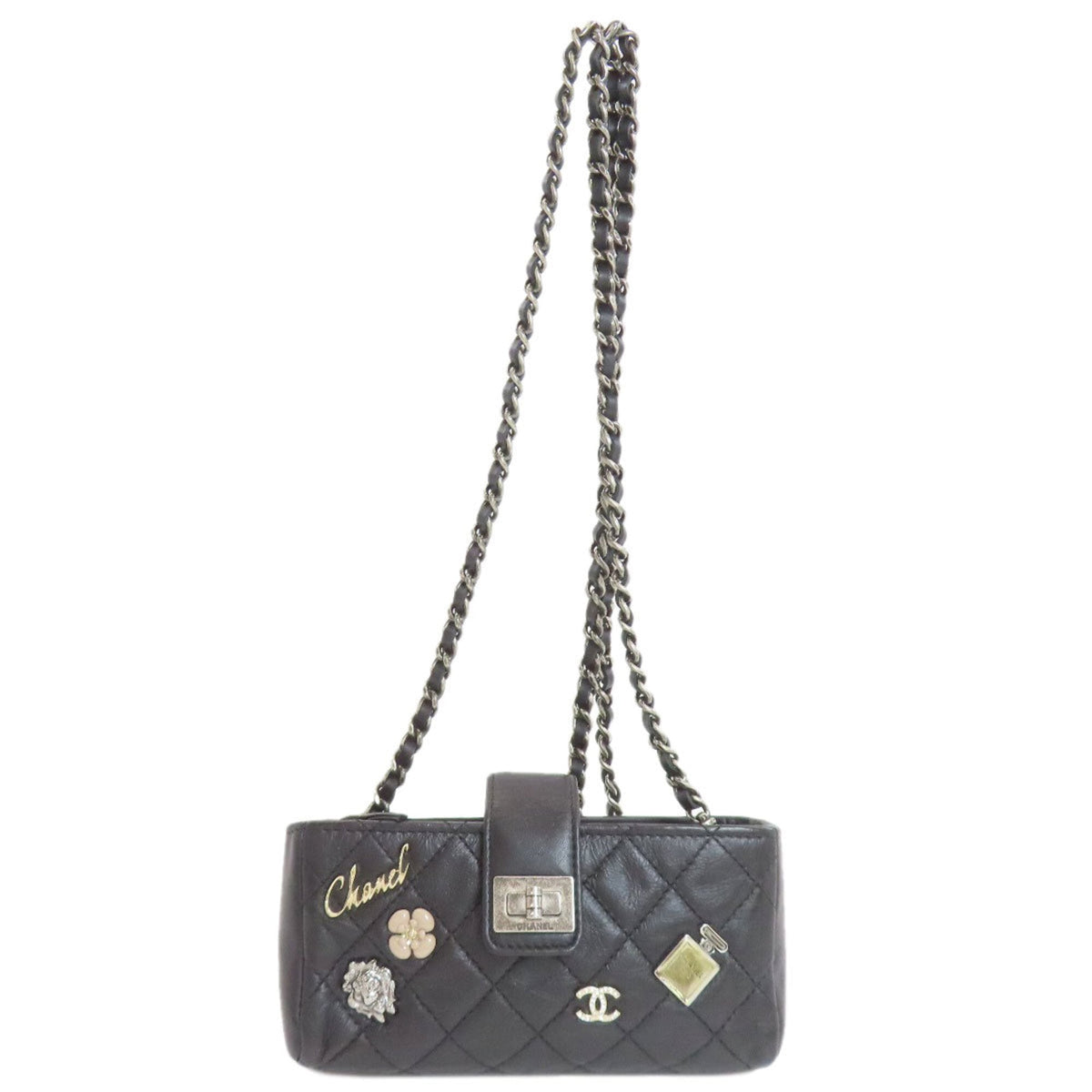 Chanel Black Leather Shoulder Bag (Pre-Owned)