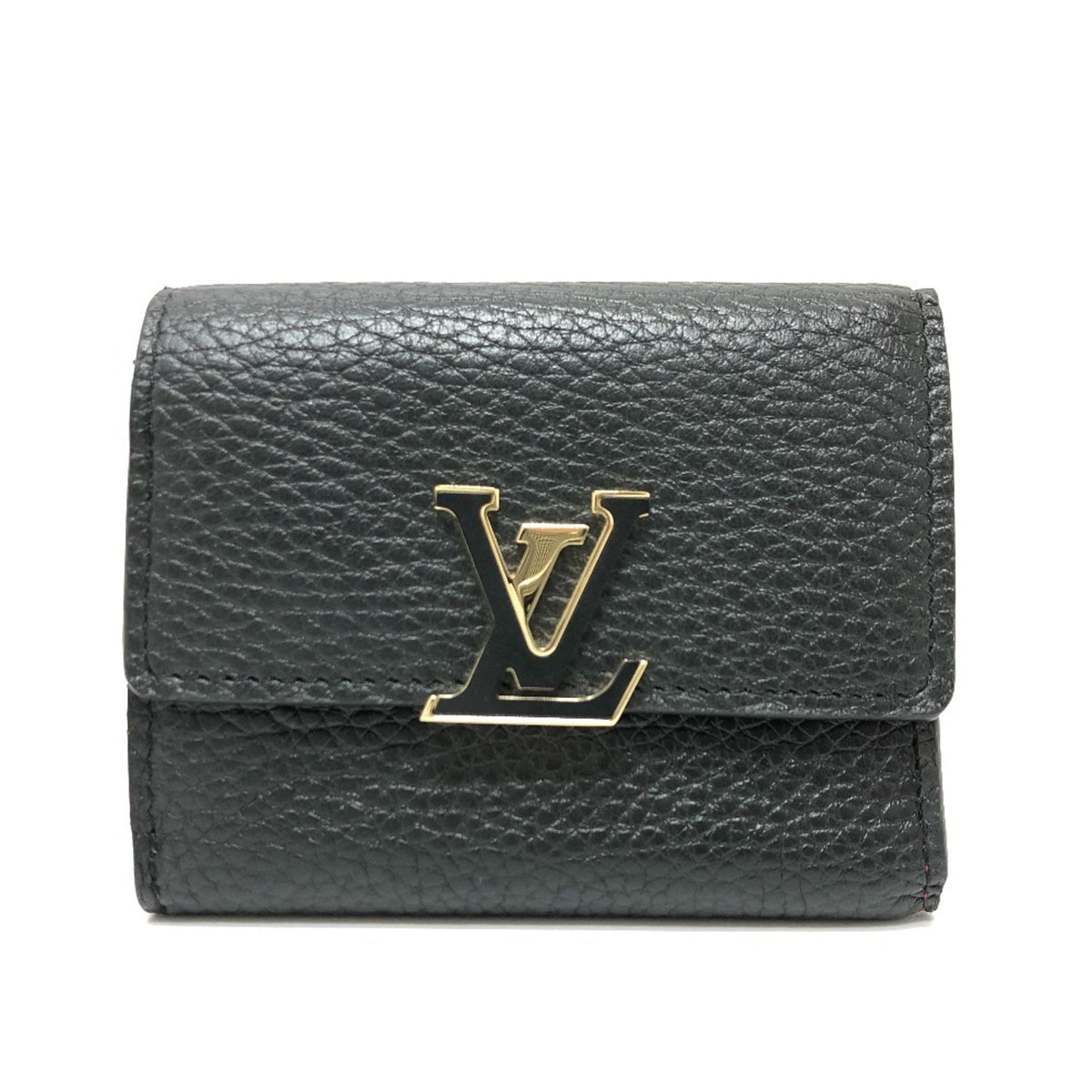 Louis Vuitton Bicolor Black Noir Pink Leather Coin Purse/Coin Case (Pre-Owned)