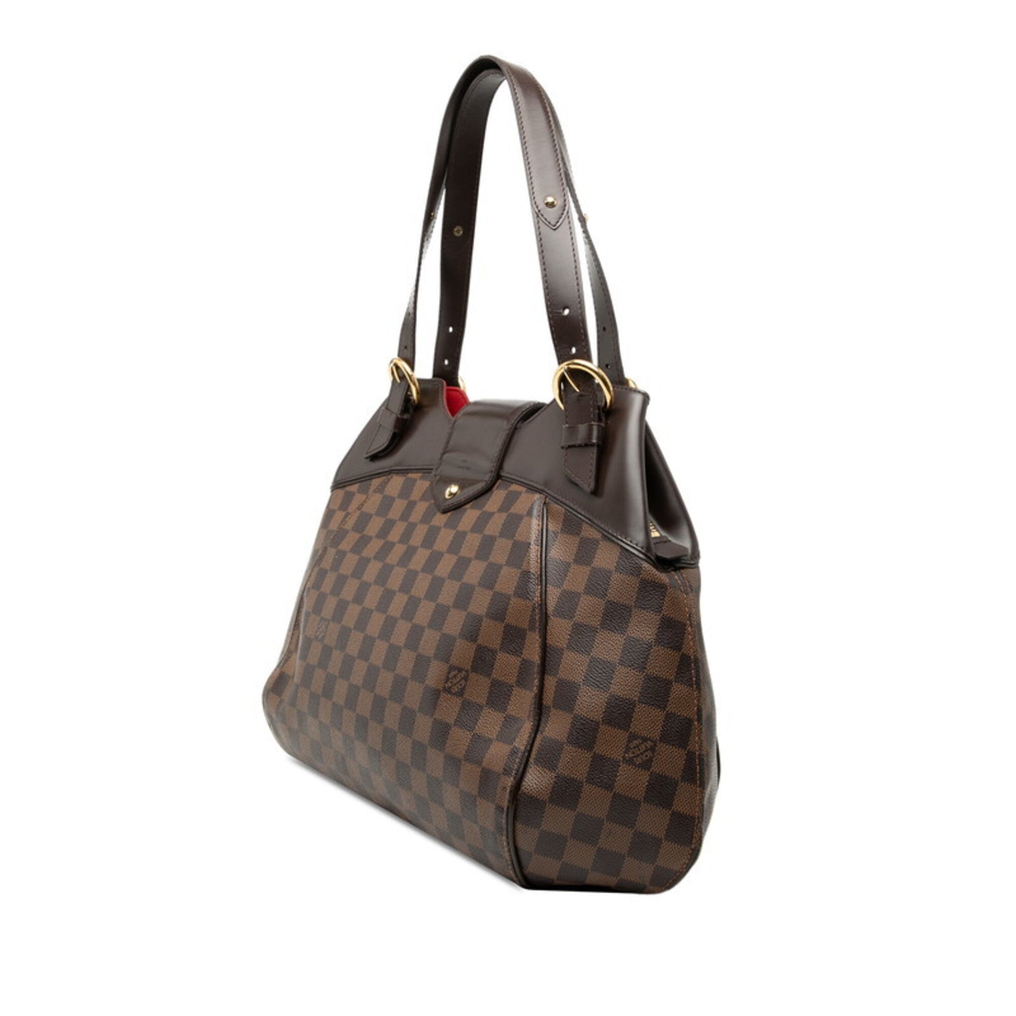 Louis Vuitton Damier Brown Pvc Leather Handbag Shoulder Bag (Pre-Owned)