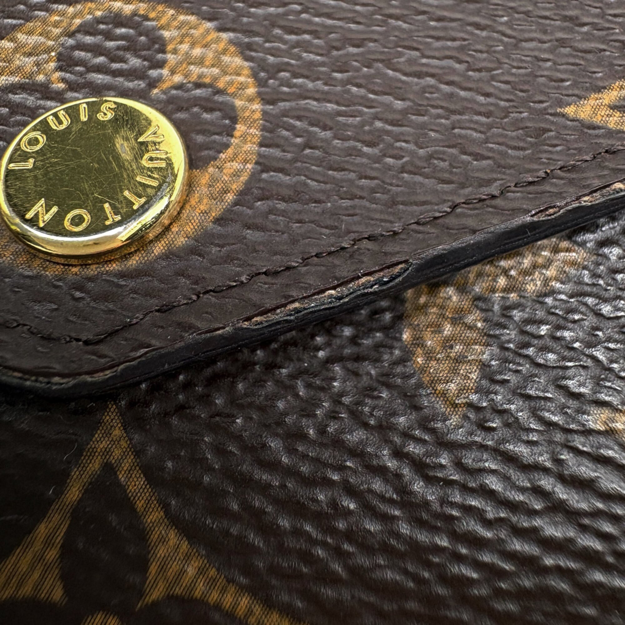 Louis Vuitton Brown Monogram Long Wallet (Bi-Fold) (Pre-Owned)