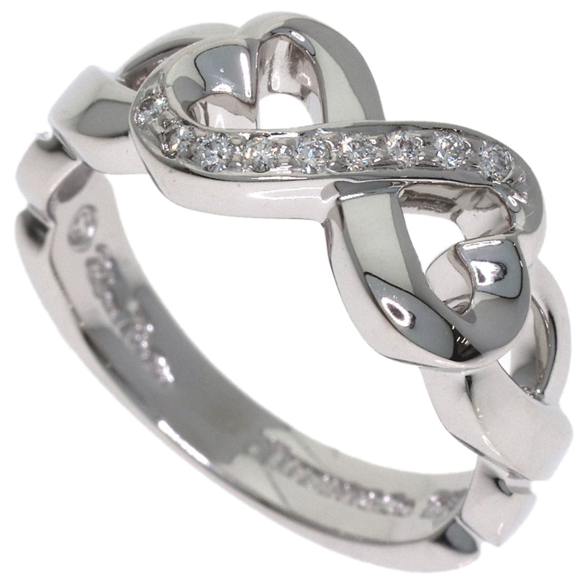 Tiffany Heart White Gold (18K) Band Ring (Pre-Owned)