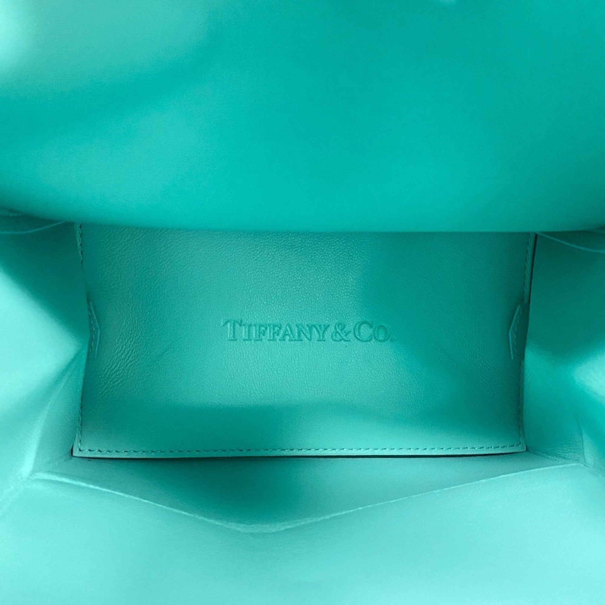 Tiffany Tiffany Blue Leather Tote Bag (Pre-Owned)