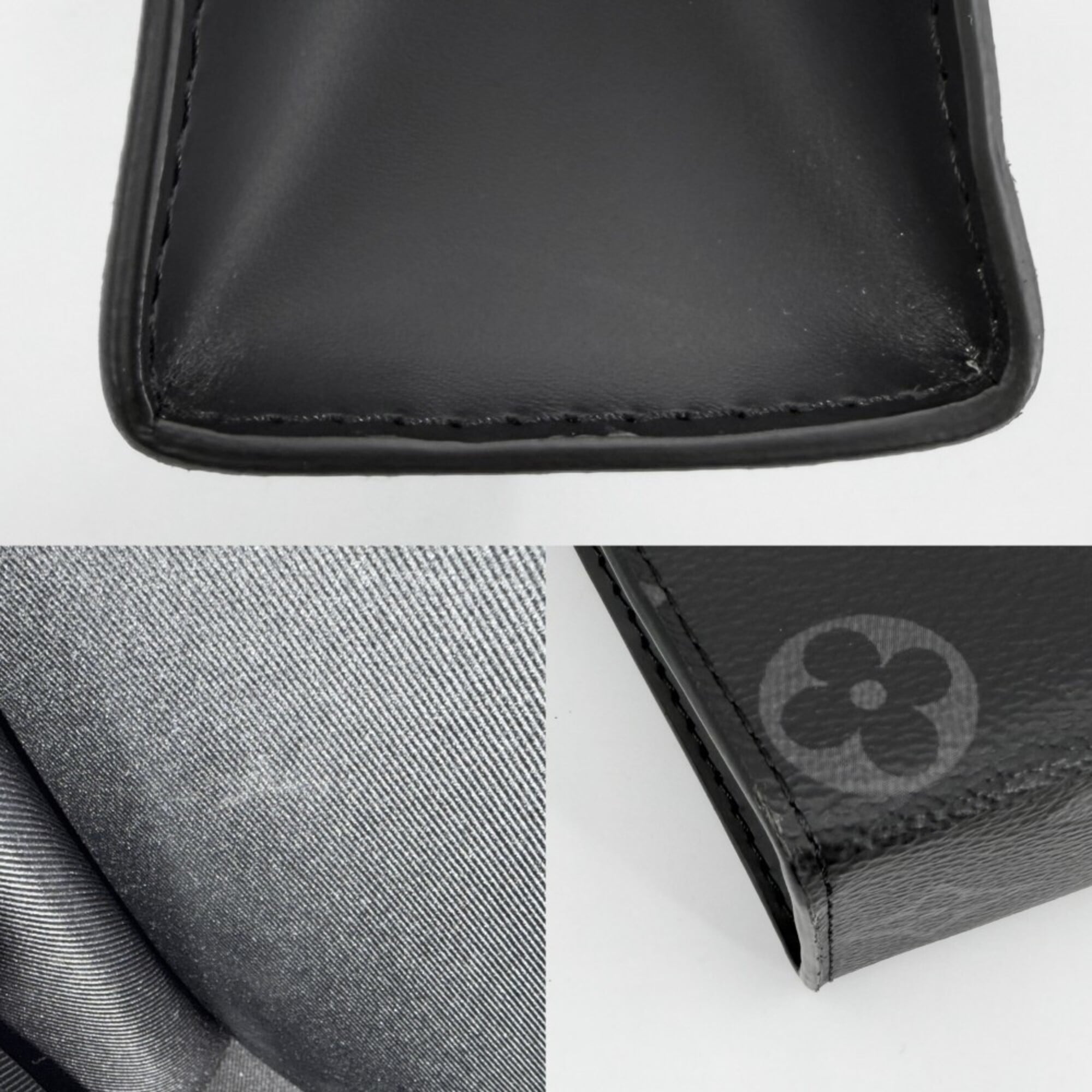 Louis Vuitton Black Monogram Eclipse Clutch Bag (Pre-Owned)