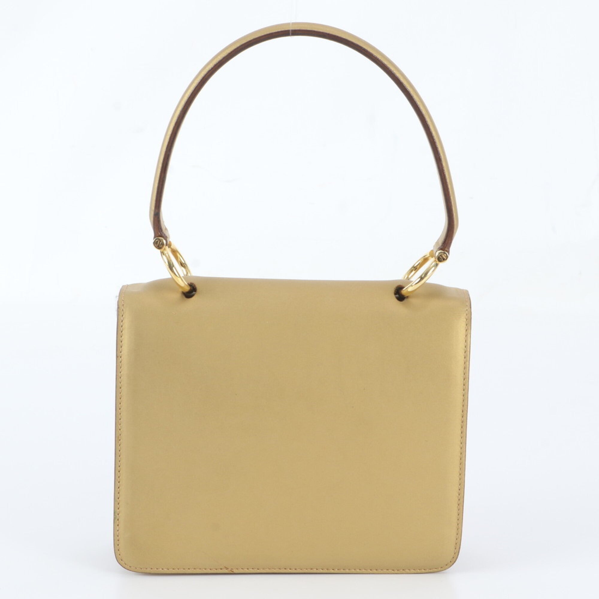 Celine Gold Leather Handbag (Pre-Owned)