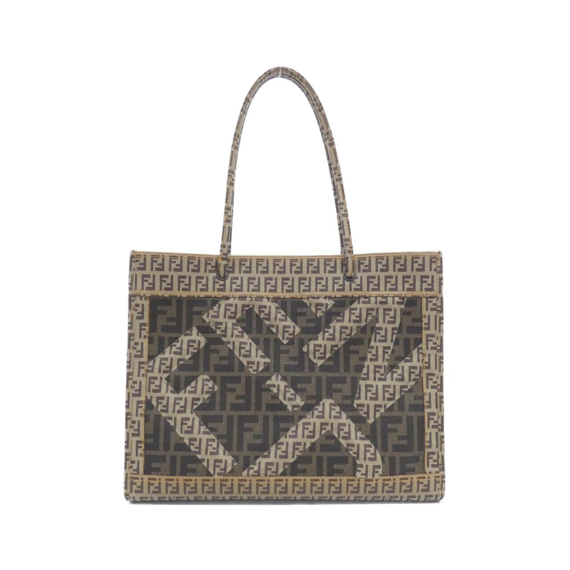 Fendi Beige Coated Canvas Handbag (Pre-Owned)