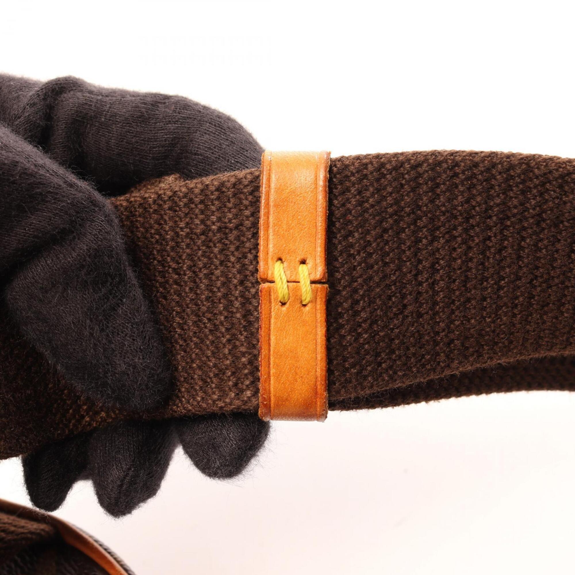 Louis Vuitton Brown Pvc Leather Fanny Pack Handbag (Pre-Owned)