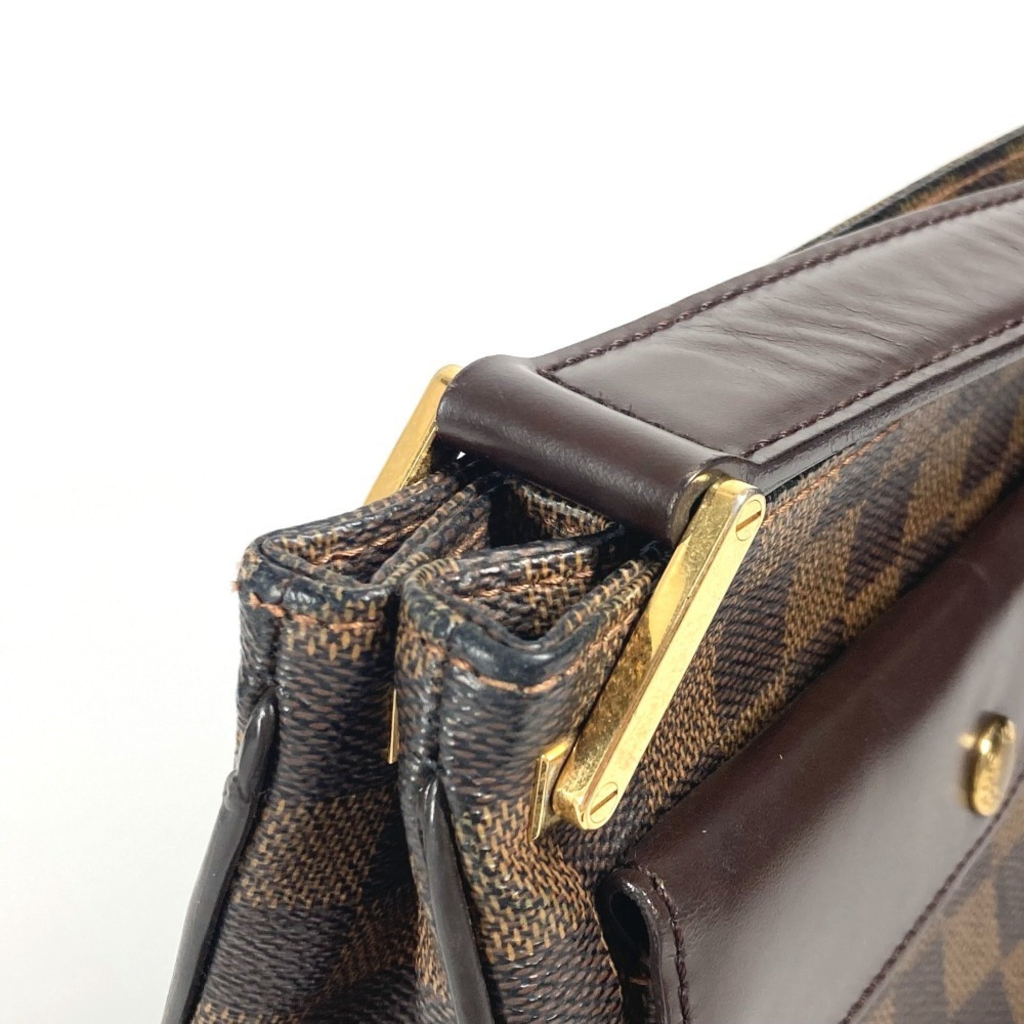 Louis Vuitton Brown Ebene Damier Canvas Shoulder Bag (Pre-Owned)