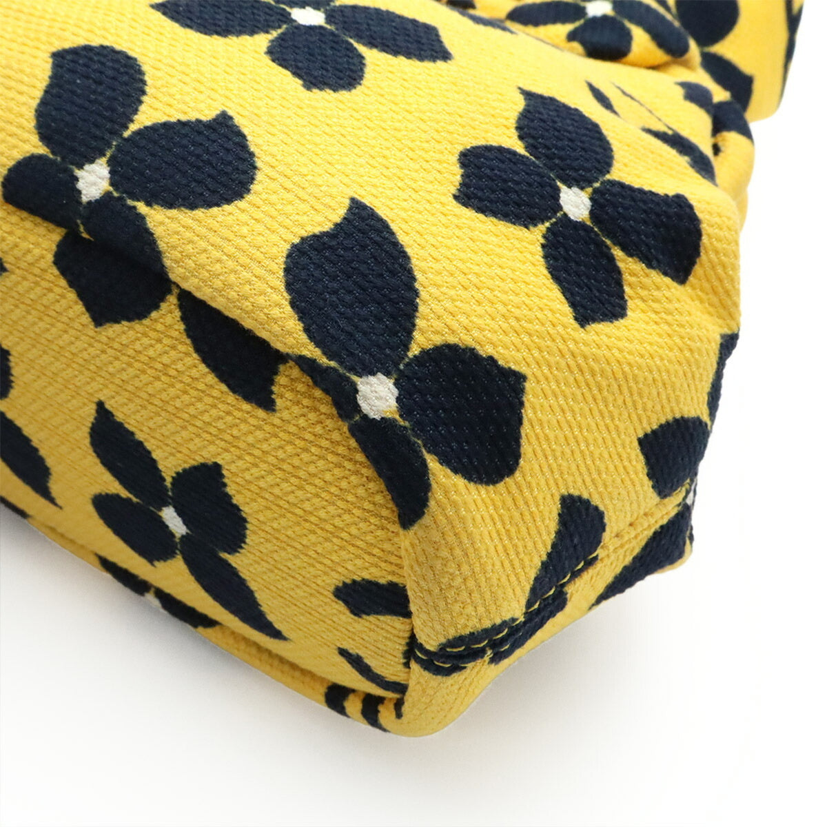 Chanel Black Yellow Canvas Handbag (Pre-Owned)