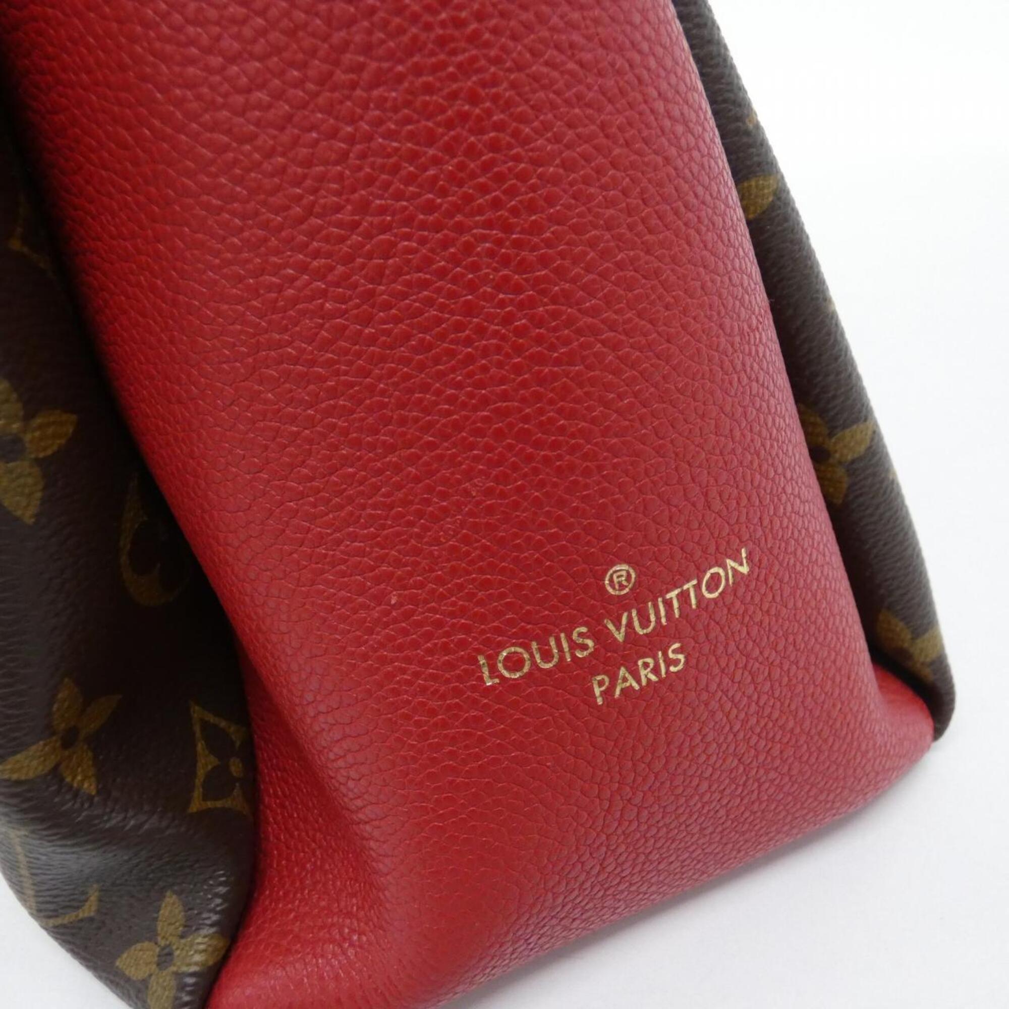 Louis Vuitton Brown Coated Canvas Leather Shoulder Bag (Pre-Owned)