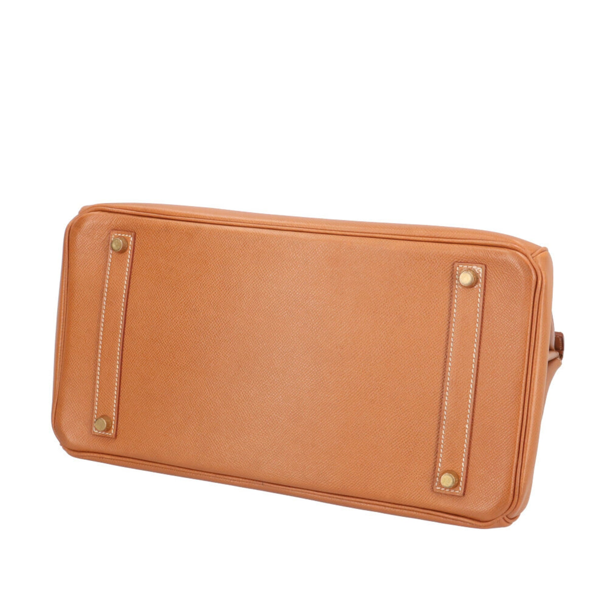 Hermes Brown Gold Togo Leather Handbag (Pre-Owned)