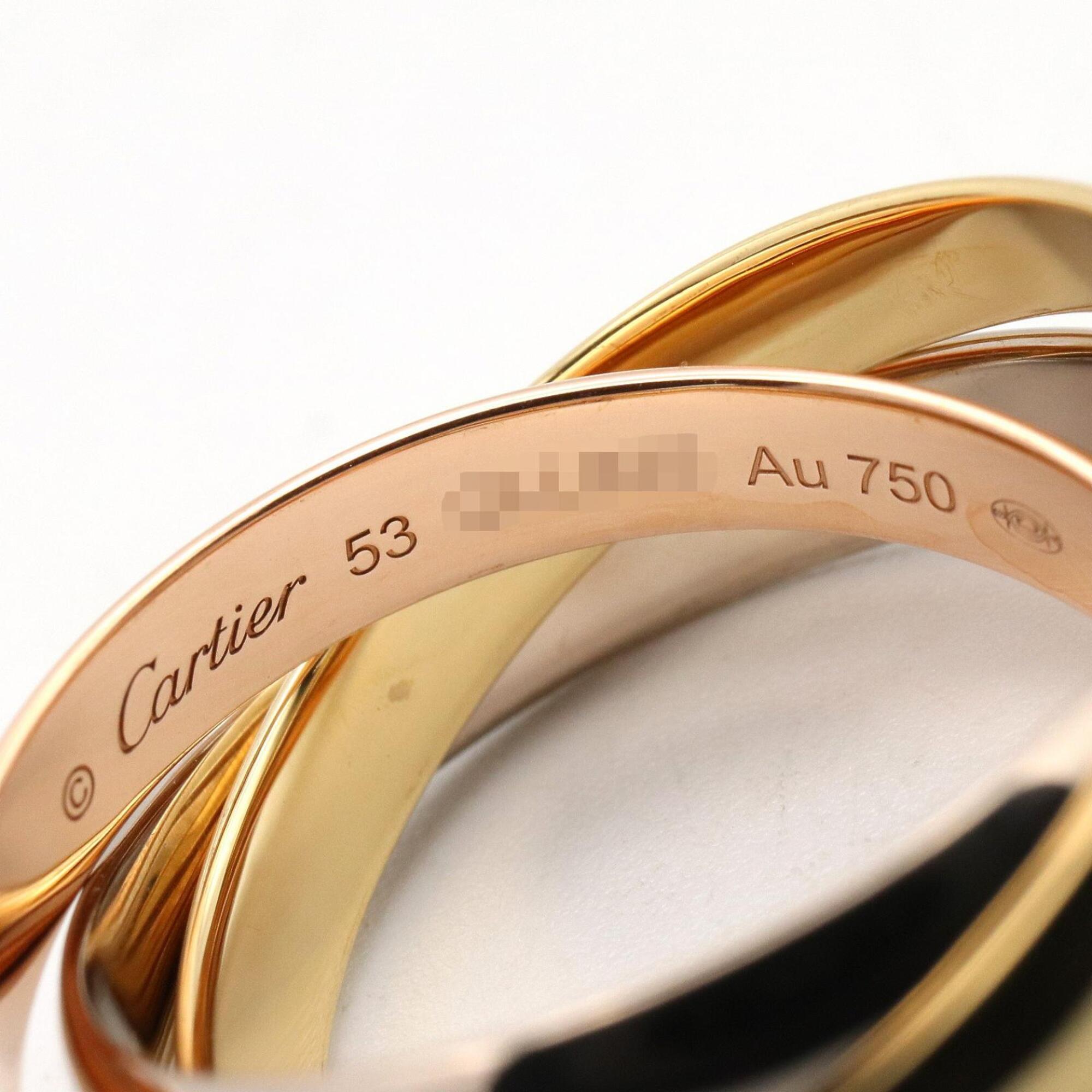 Cartier Gold Silver Yellow Gold (18K) Pink Gold (18K) White Gold (18K) Band Ring (Pre-Owned)