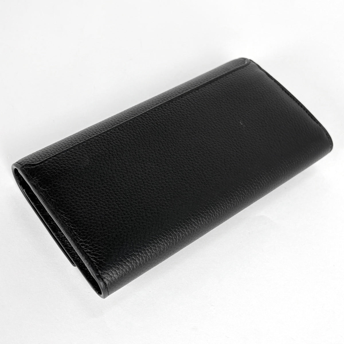 Christian Dior Gray Leather Long Wallet (Bi-Fold) (Pre-Owned)