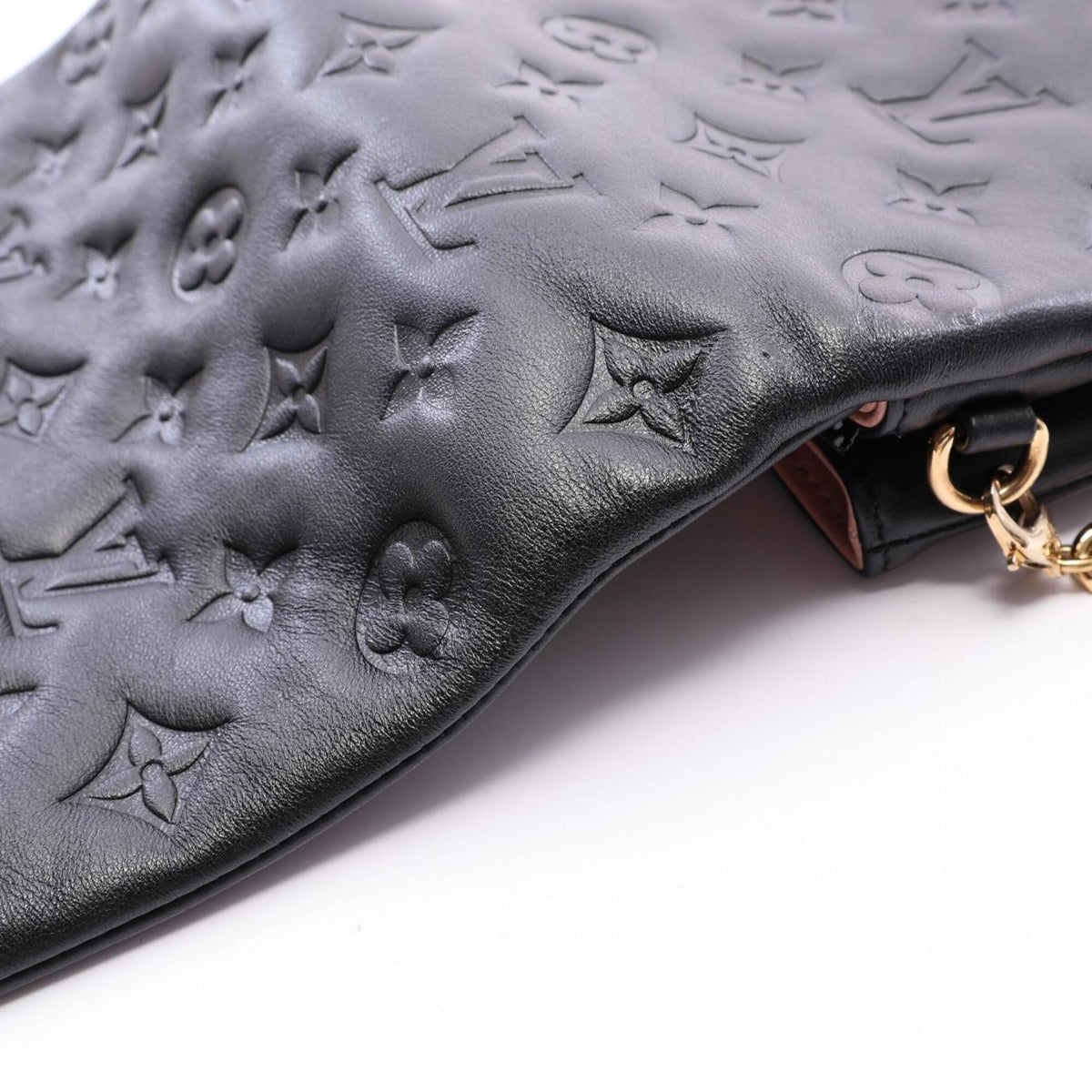 Louis Vuitton Black Noir Monogram Leather Handbag Shoulder Bag (Pre-Owned)