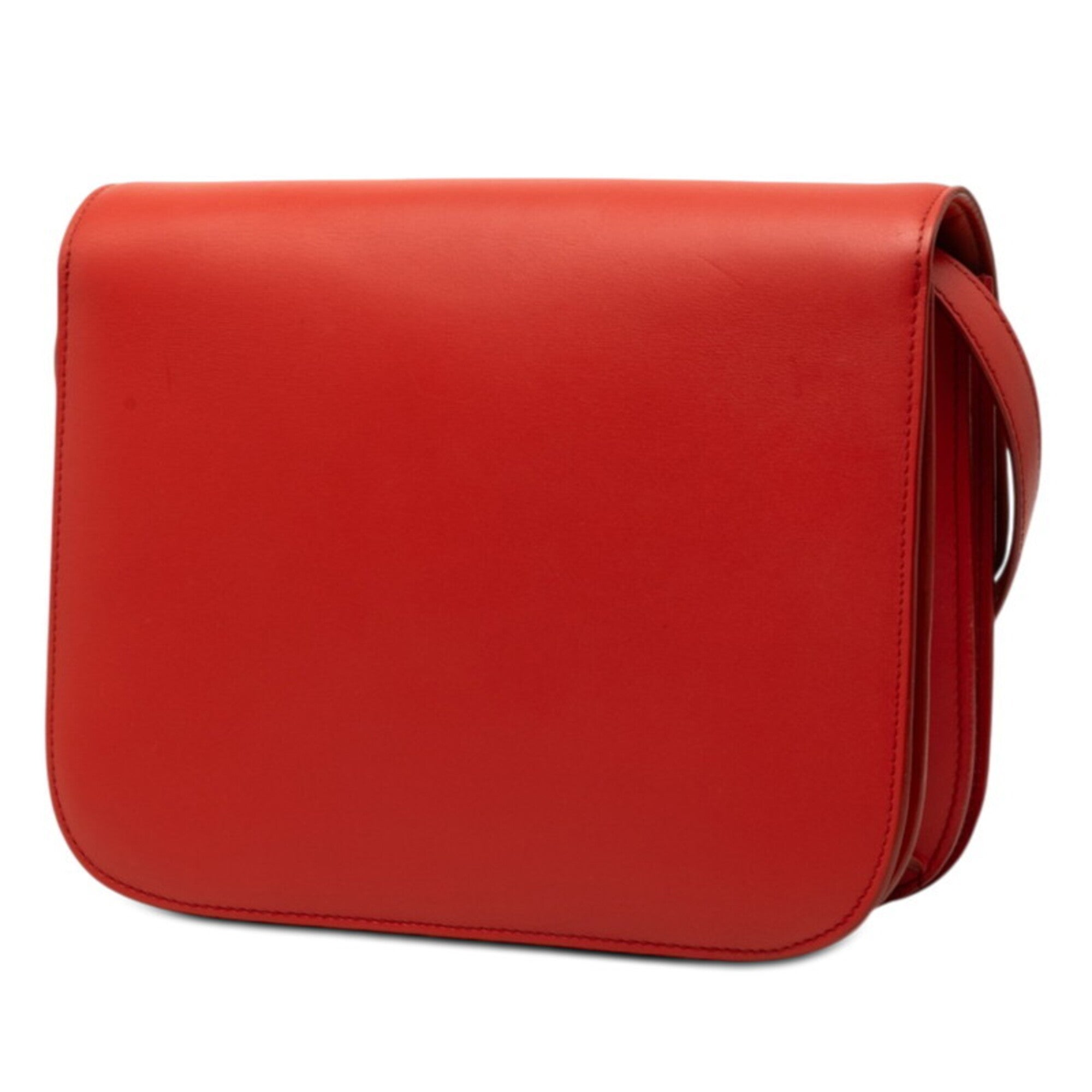 Celine Orange Leather Shoulder Bag (Pre-Owned)