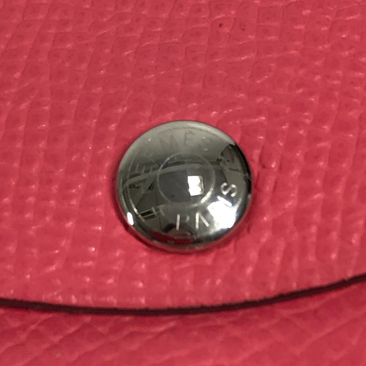 Hermes Pink Rose Azalee Epsom Leather Coin Purse/Coin Case (Pre-Owned)