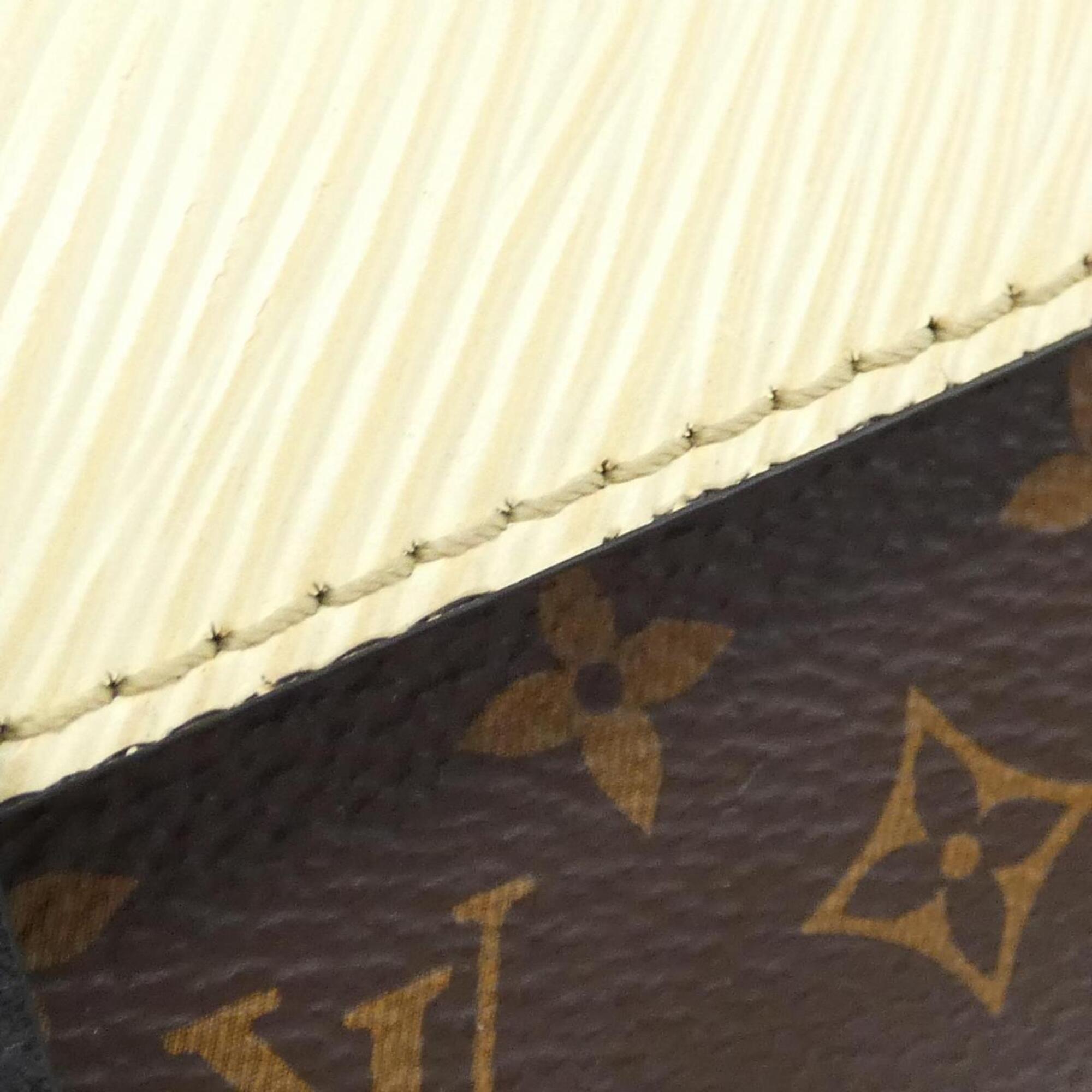 Louis Vuitton Jaune Marron Coated Canvas Leather Shoulder Bag (Pre-Owned)