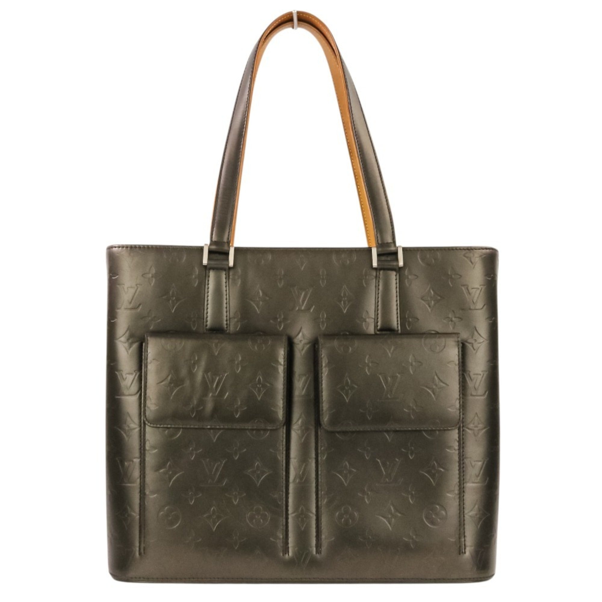 Louis Vuitton Monogram Mat Metallic Gray Monogram Mat Tote Bag (Pre-Owned)