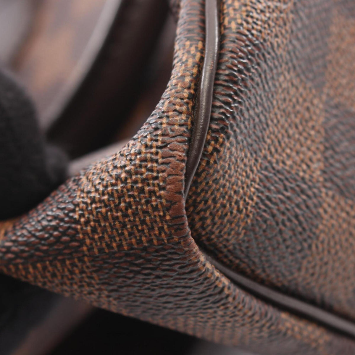 Louis Vuitton Brown Damier Canvas Coated Canvas Damier Canvas Leather Handbag (Pre-Owned)