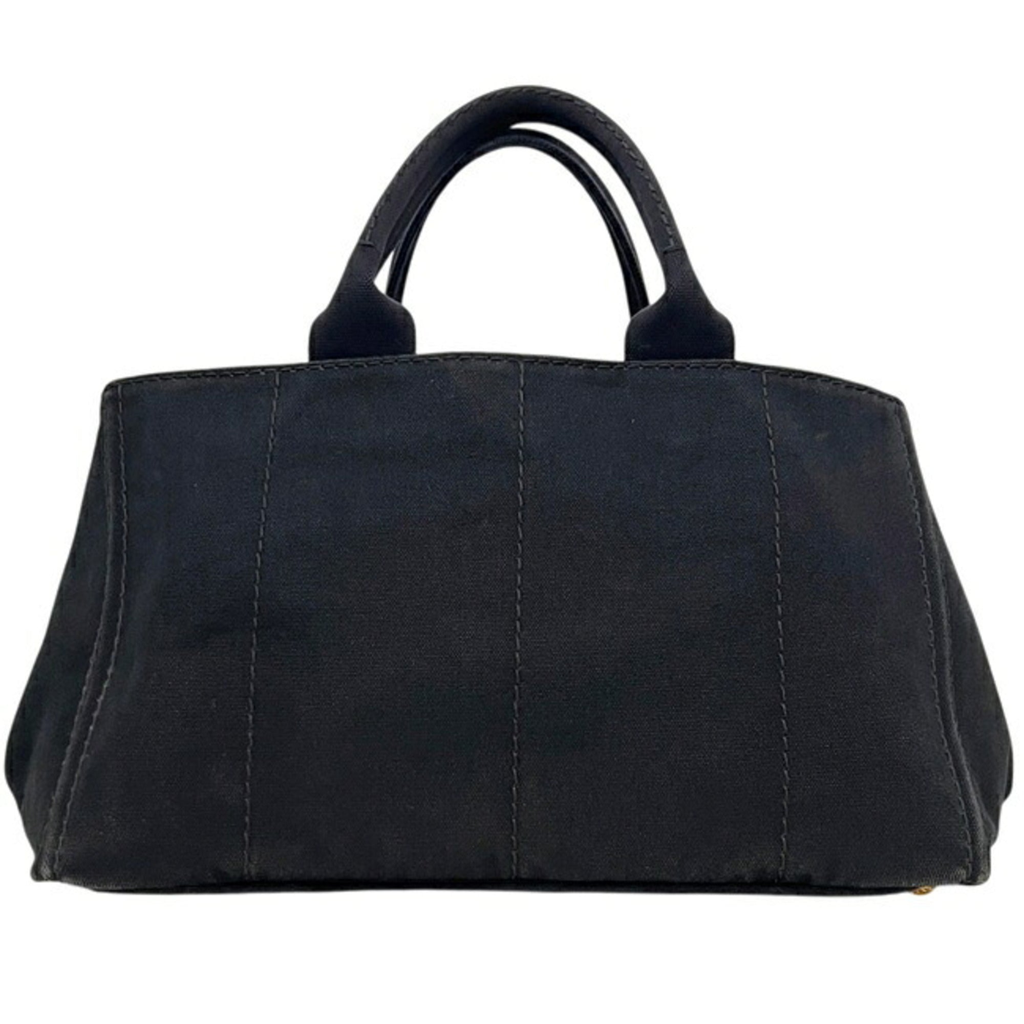 Prada Black Canvas Tote Bag (Pre-Owned)
