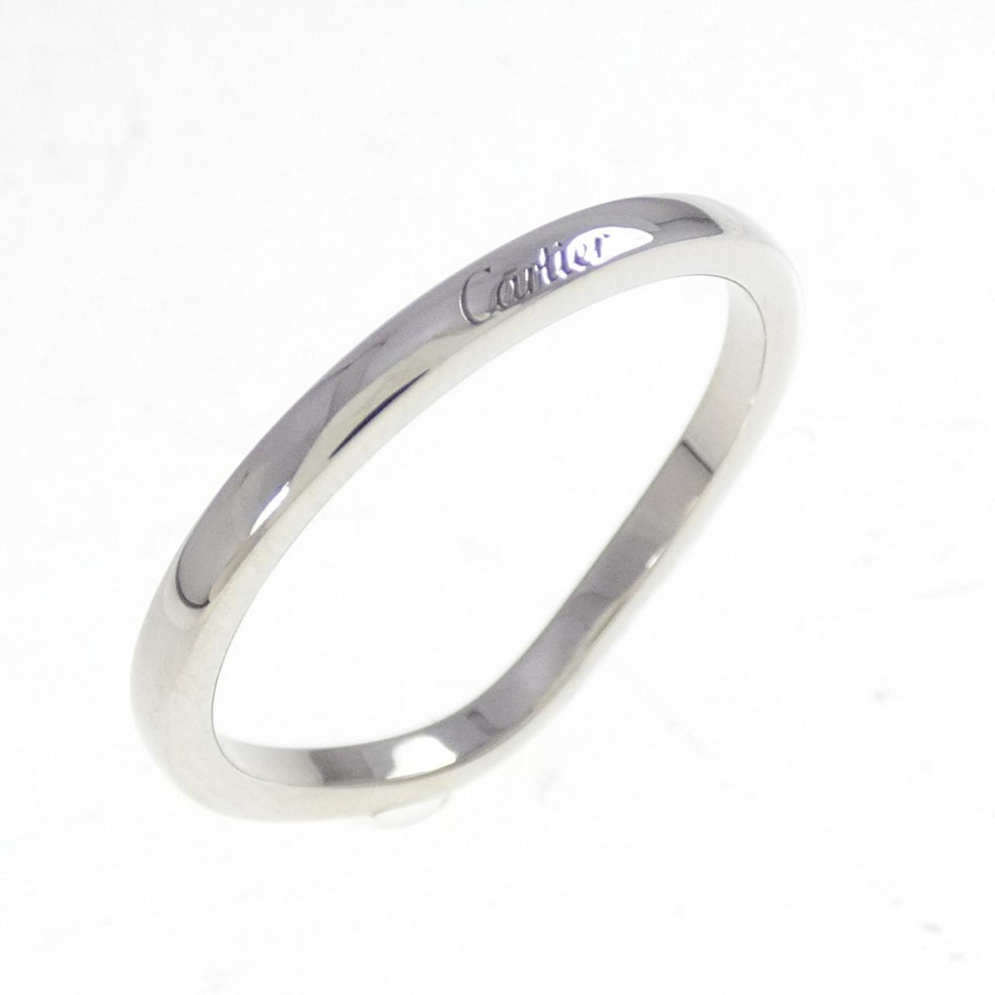 Cartier Platinum Platinum 950 Band Ring (Pre-Owned)