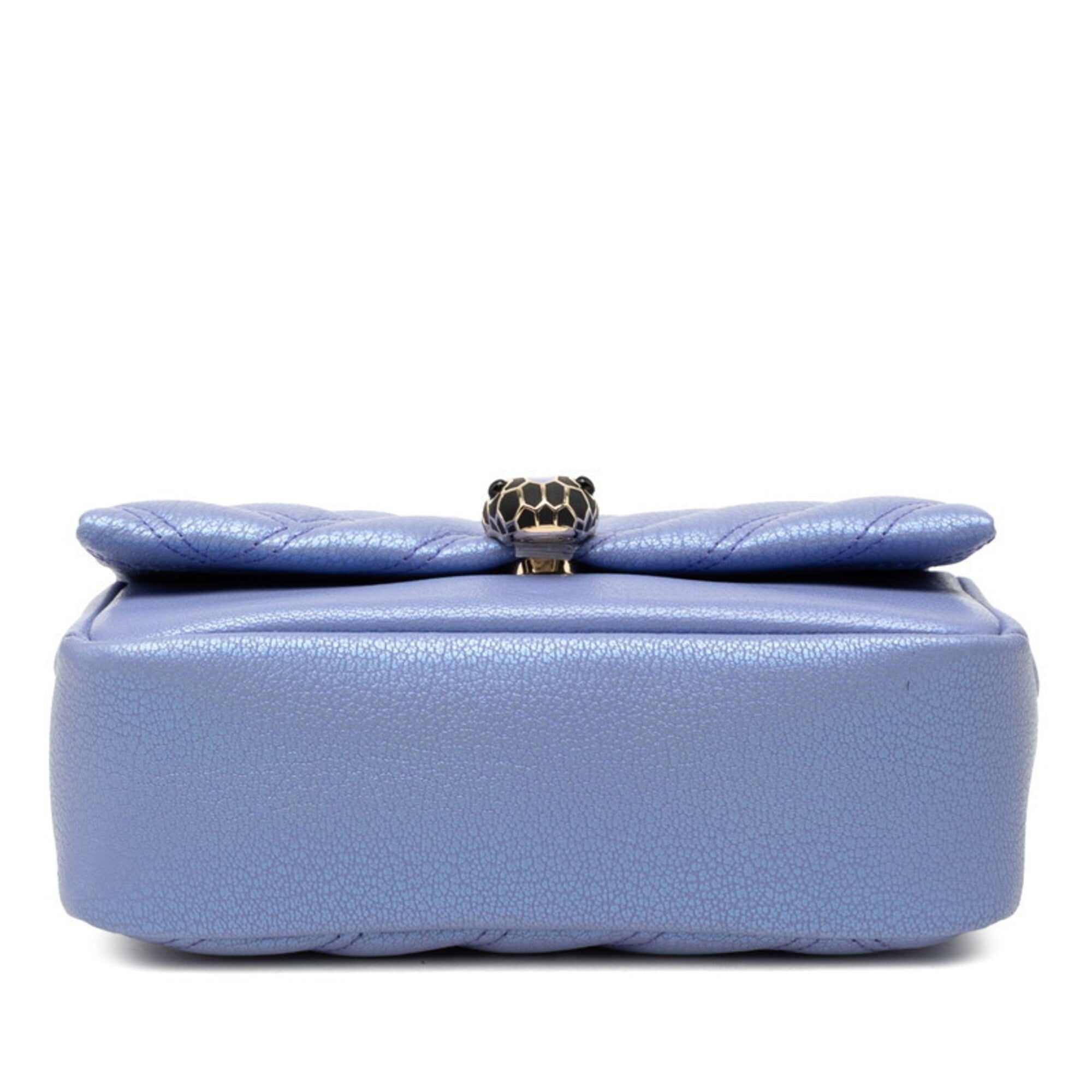 Bvlgari Purple Leather Shoulder Bag (Pre-Owned)