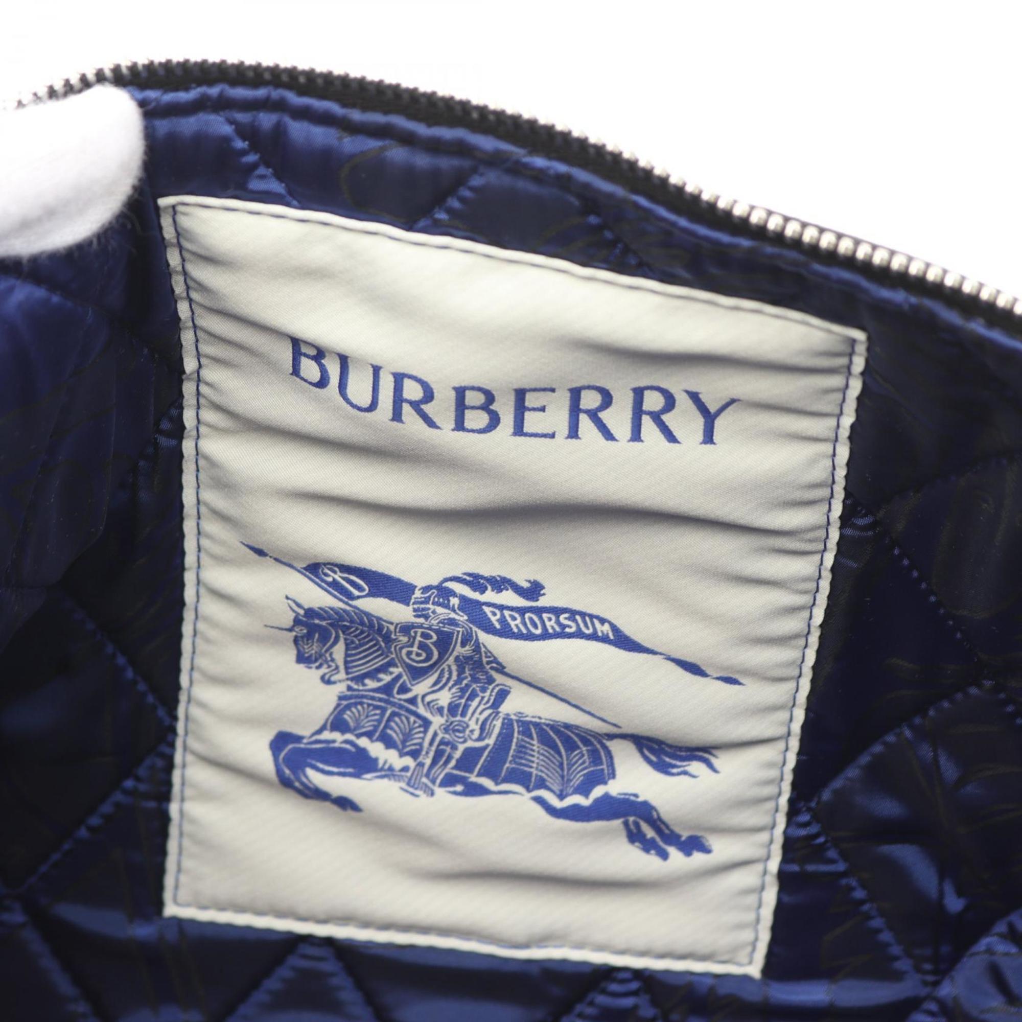 Burberry Black White Fabric Messenger Bag Shoulder Bag