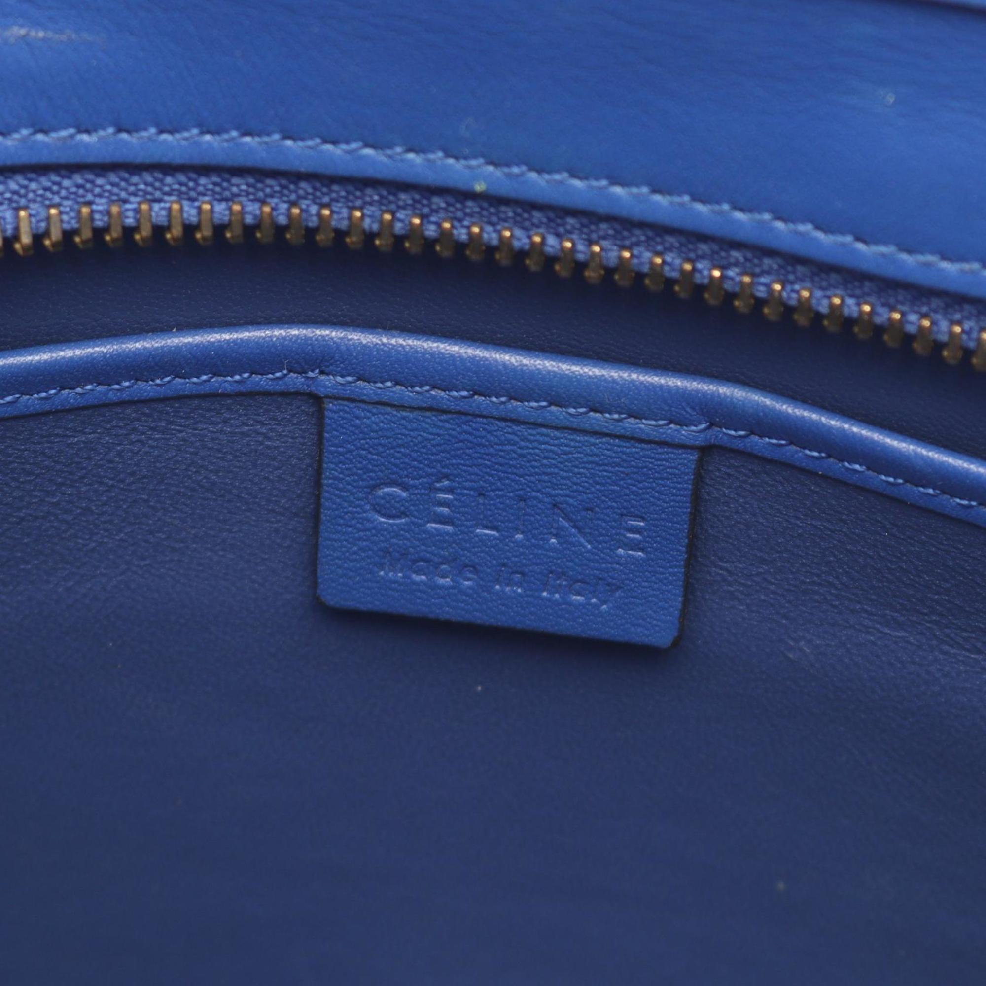 Celine Blue Leather Handbag (Pre-Owned)