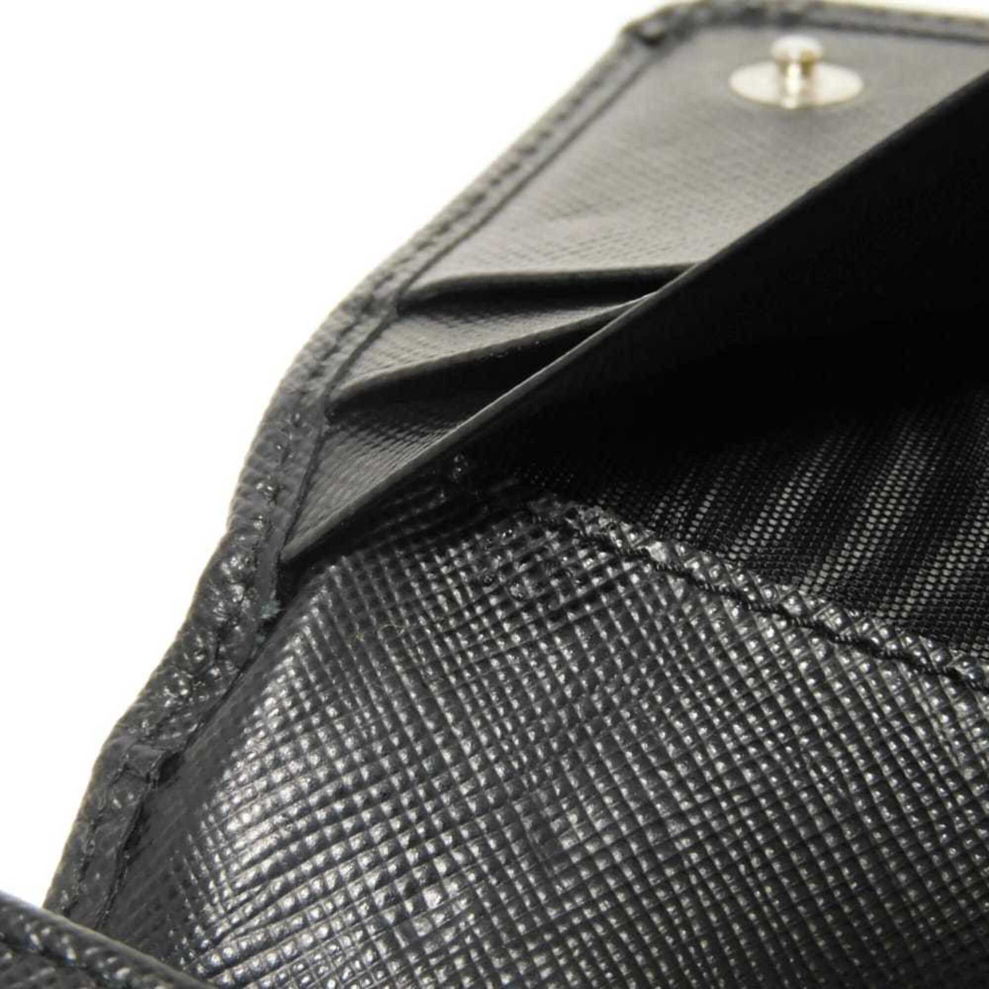 Prada Black Saffiano Long Wallet (Bi-Fold) (Pre-Owned)