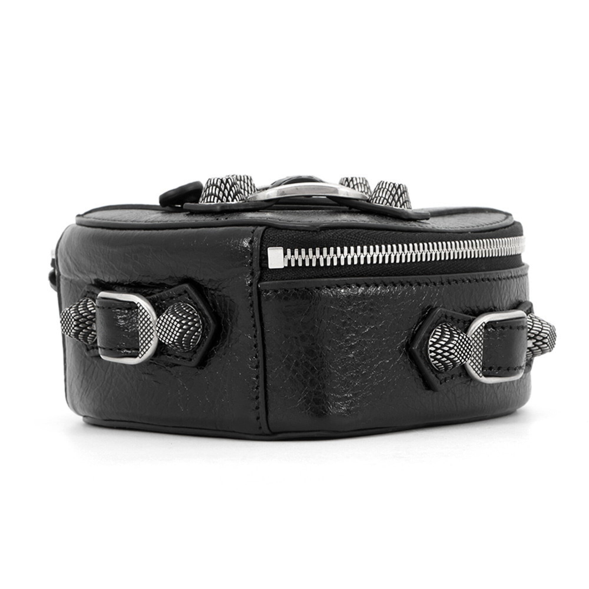 Balenciaga Black Leather Handbag Pouch (Pre-Owned)