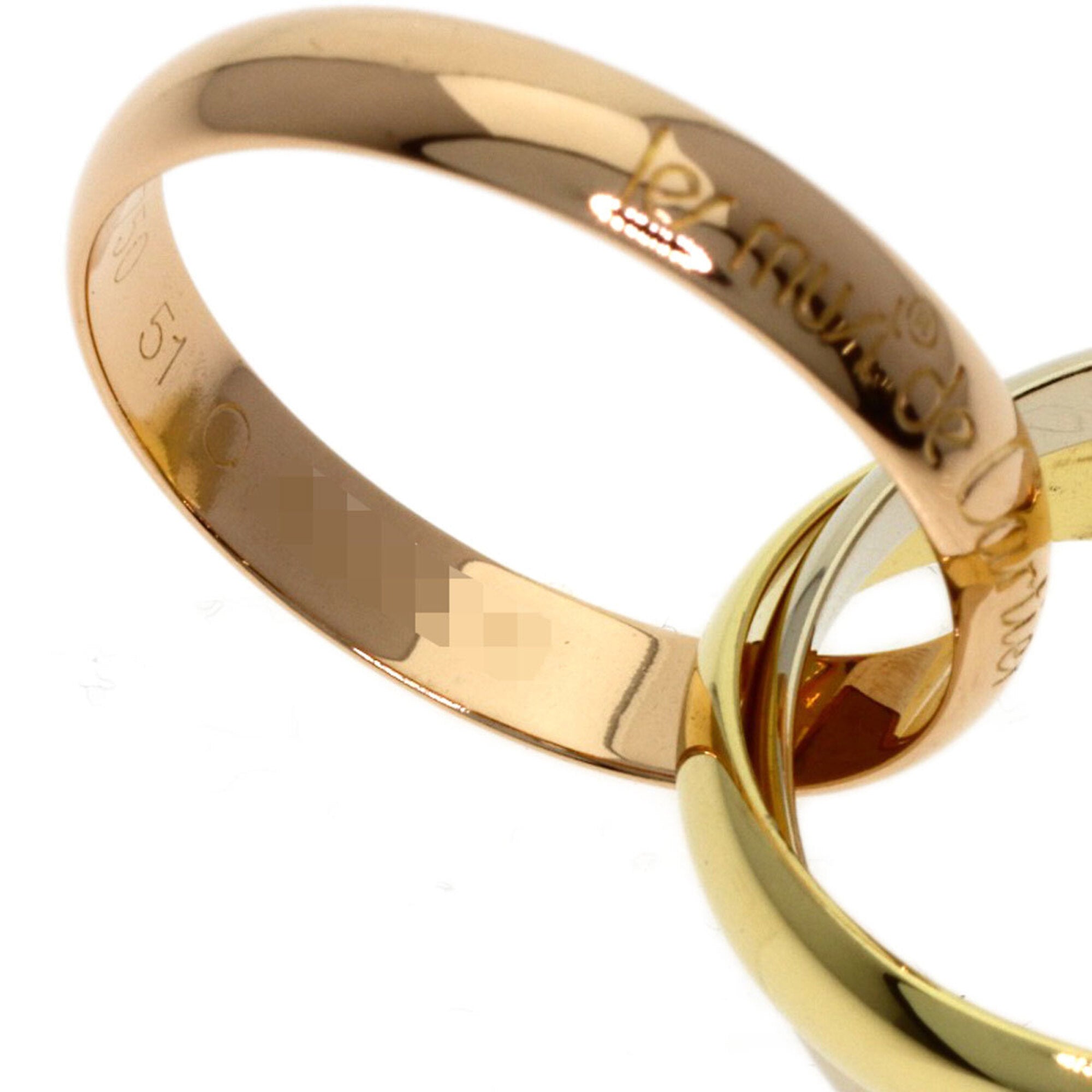 Cartier Yellow Gold (18K) Pink Gold (18K) White Gold (18K) Band Ring (Pre-Owned)