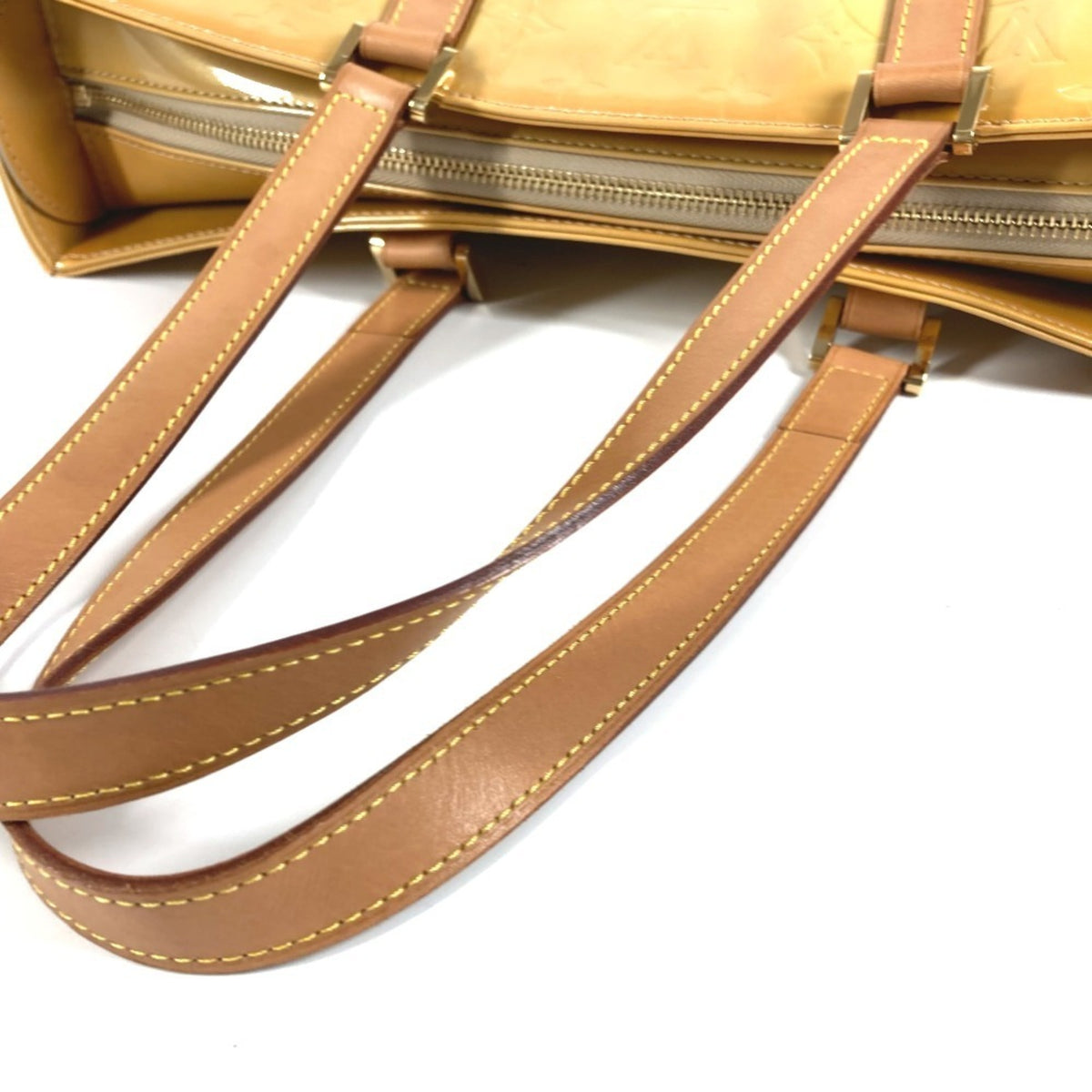 Louis Vuitton Beige Galle Monogram Vernis Shoulder Bag Tote Bag (Pre-Owned)