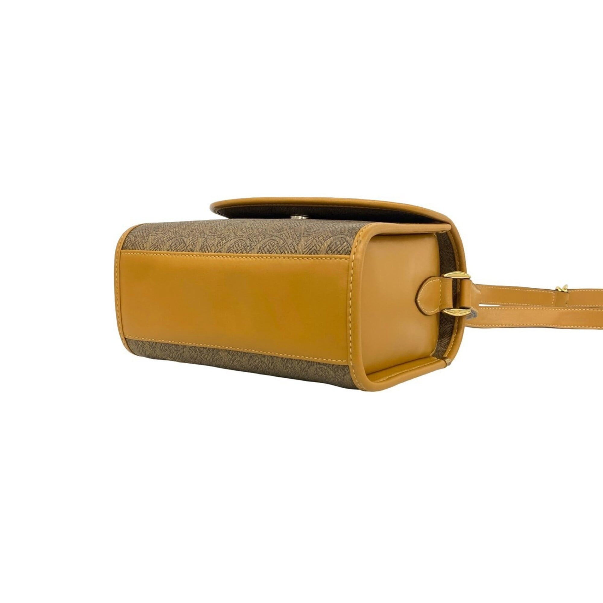 Gucci Brown Leather Pvc Pochette Shoulder Bag (Pre-Owned)
