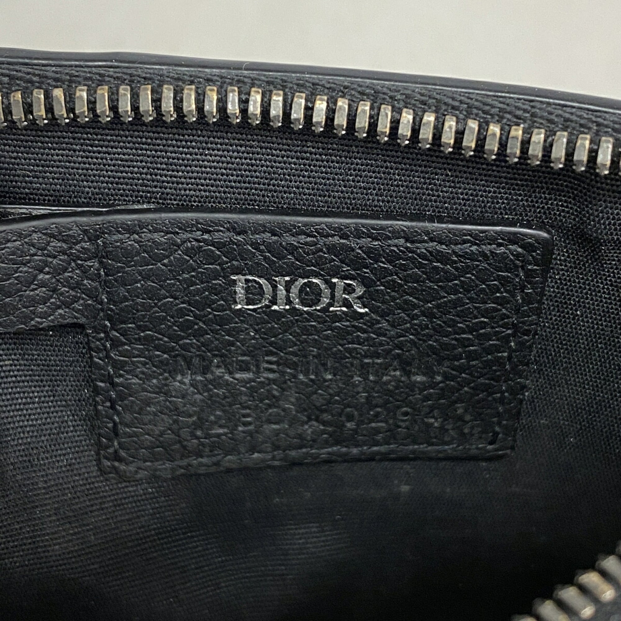 Christian Dior Black Leather Coin Purse/Coin Case (Pre-Owned)