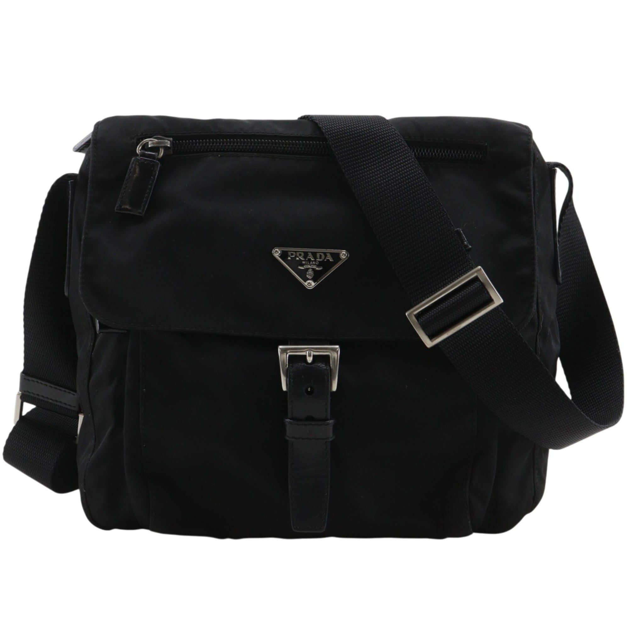 Prada Black Nylon Shoulder Bag (Pre-Owned)