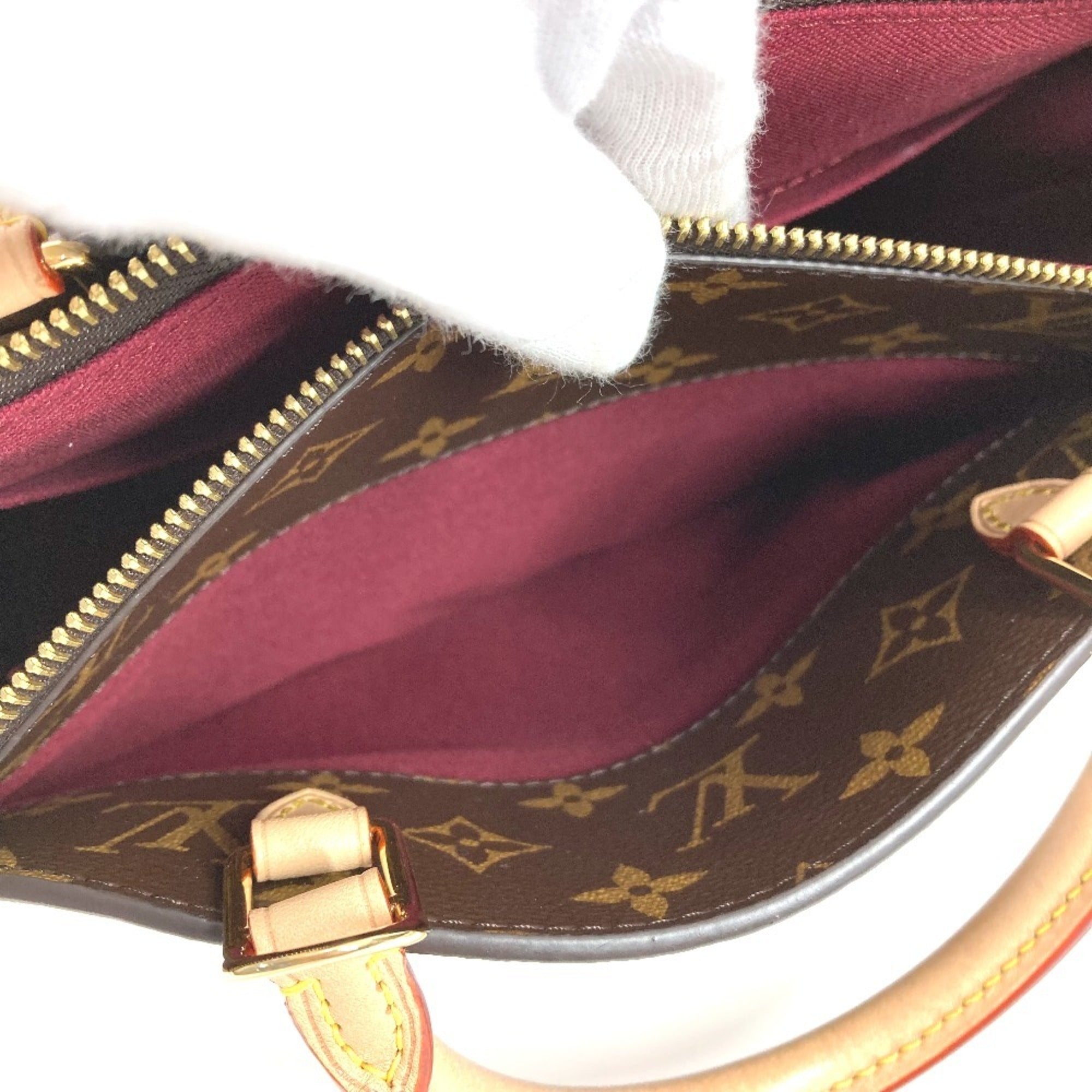 Louis Vuitton Brown Monogram Canvas Handbag Shoulder Bag Tote Bag (Pre-Owned)