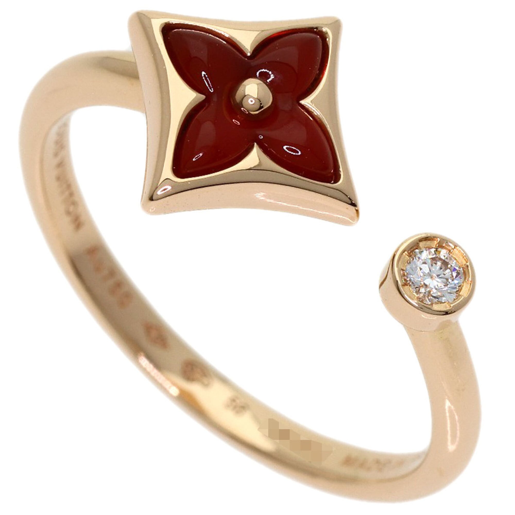 Louis Vuitton Pink Gold (18K) Band Ring (Pre-Owned)
